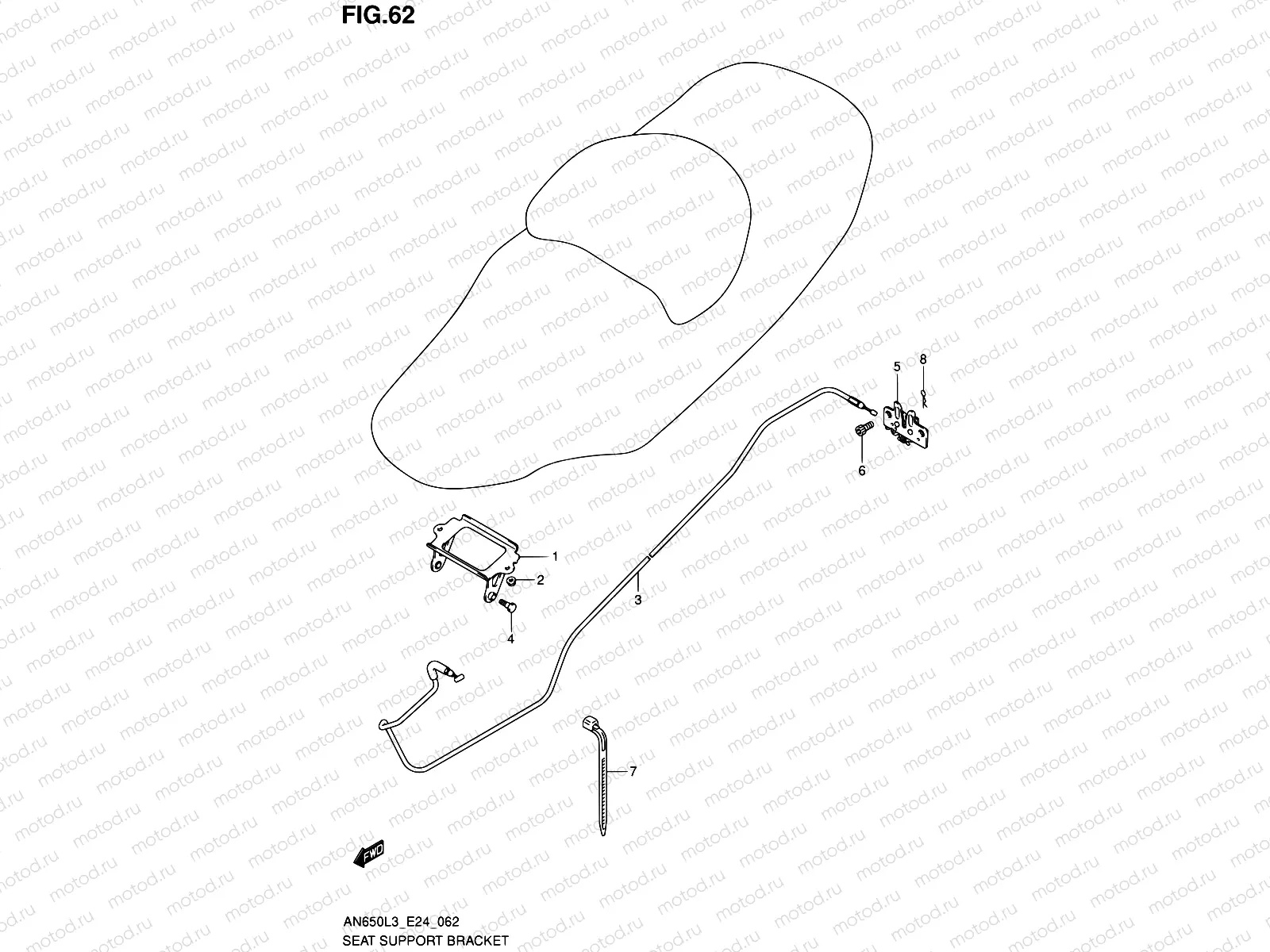 62 - SEAT SUPPORT BRACKET