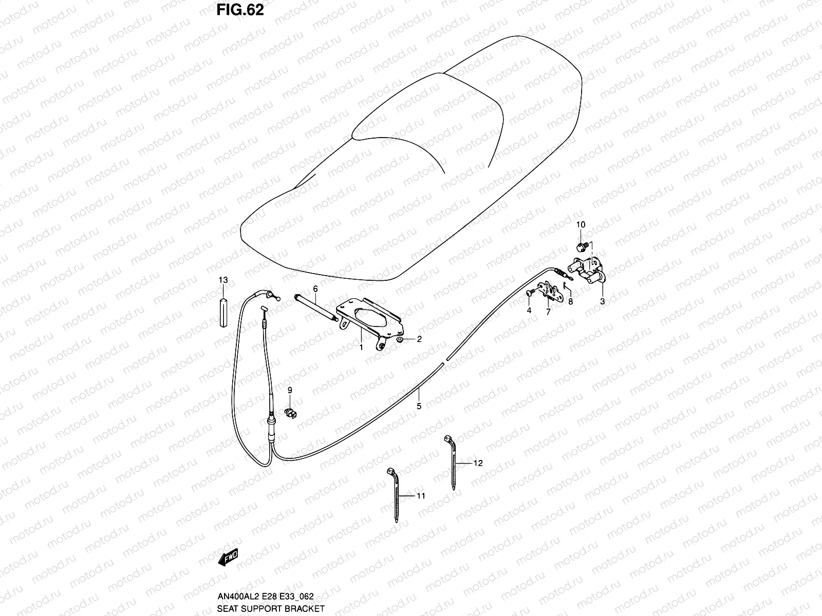 62 - SEAT SUPPORT BRACKET