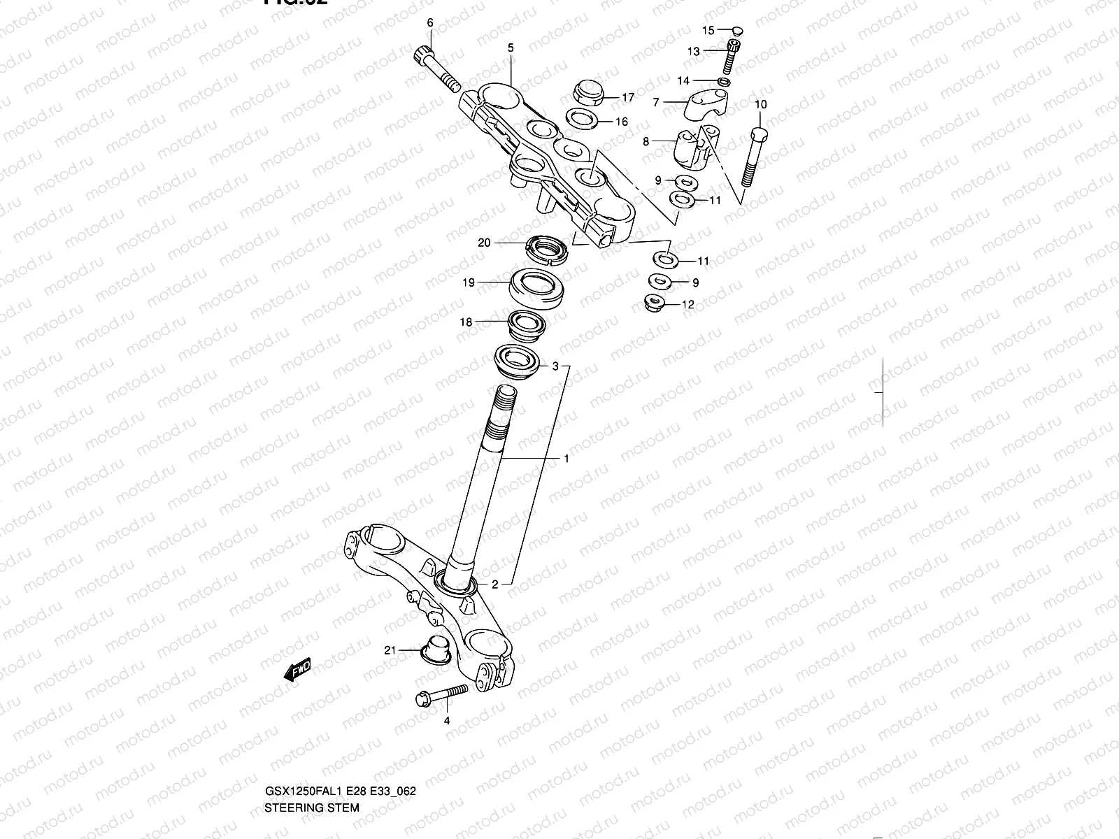 62 - STEERING STEM