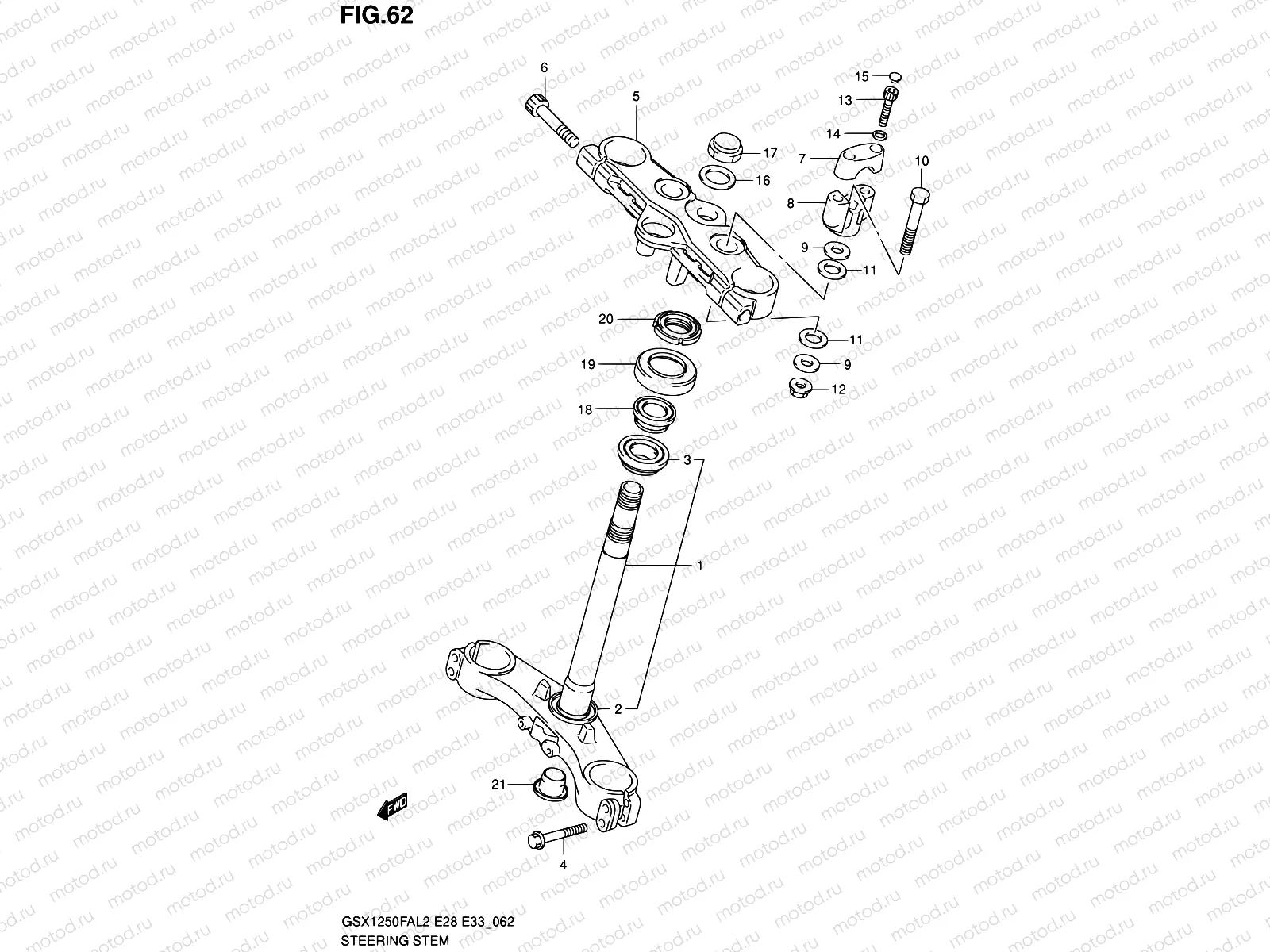 62 - STEERING STEM