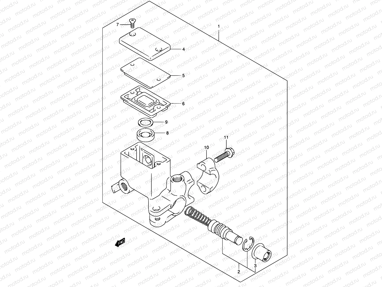 62A - REAR MASTER CYLINDER (E38)