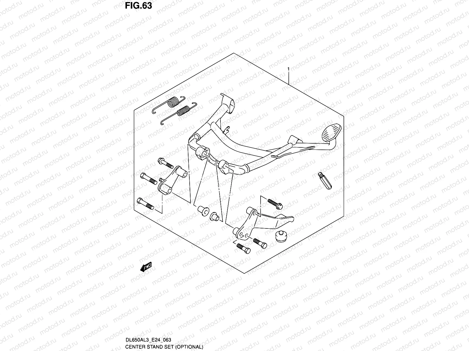 63 - CENTER STAND SET (OPTIONAL)