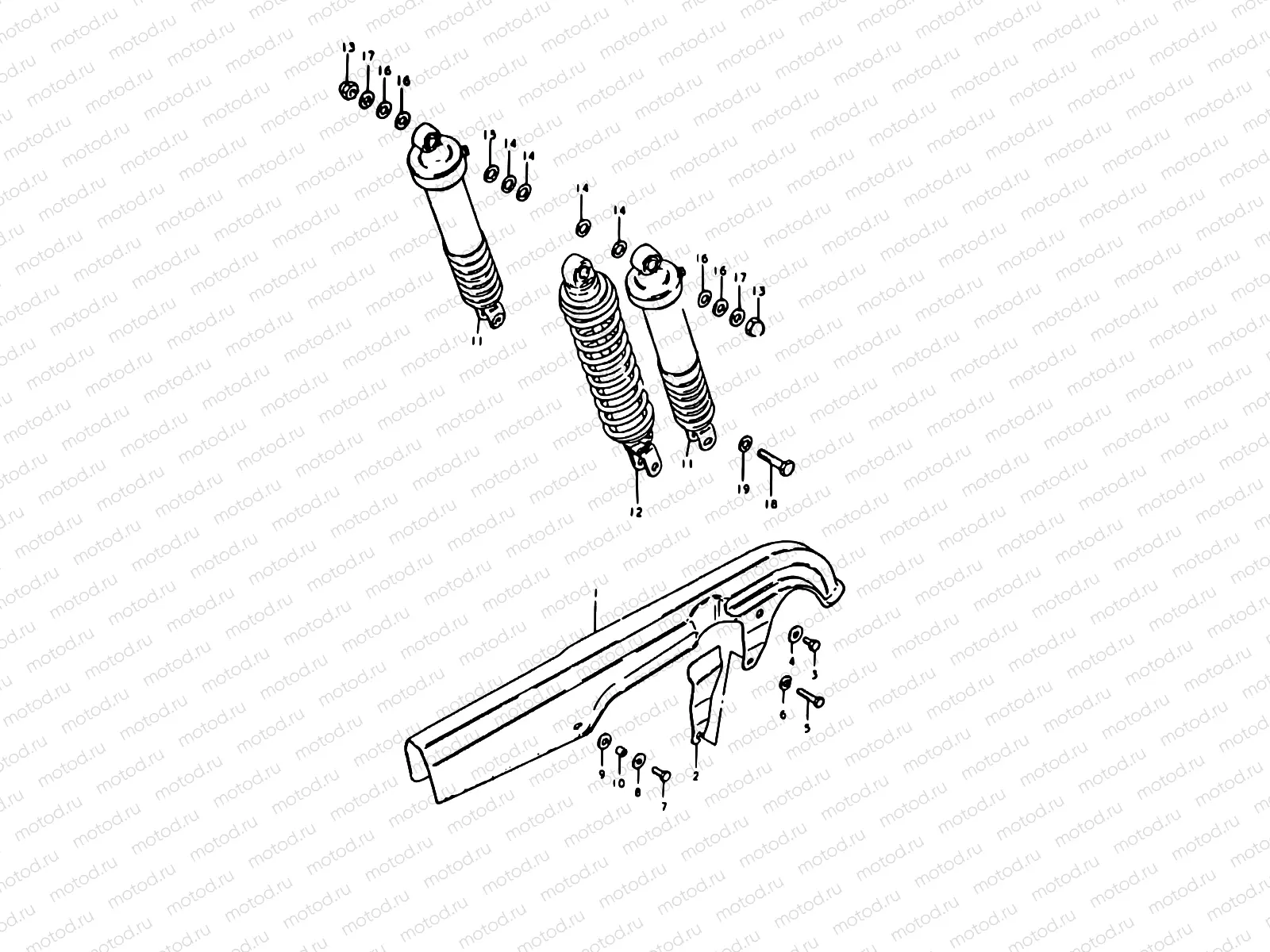 63 - CHAIN CASE - REAR SHOCK ABSORBER