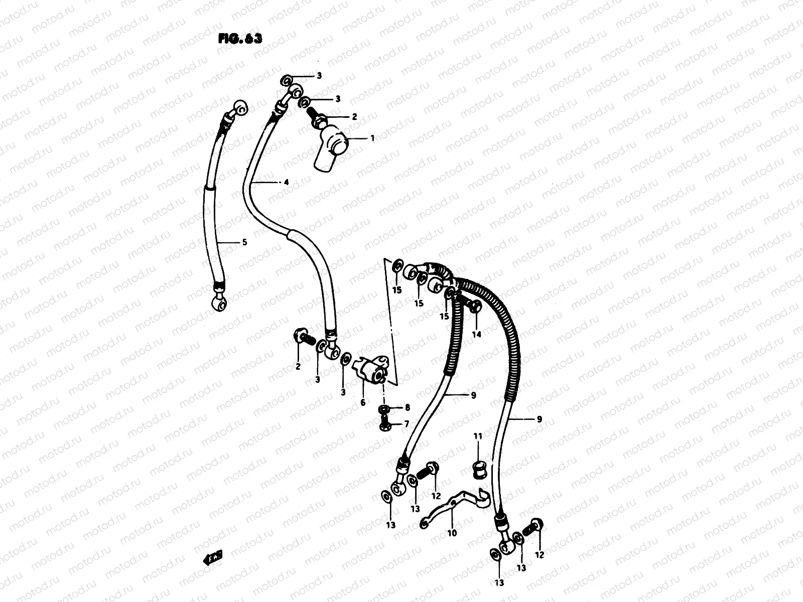 63 - FRONT BRAKE HOSE