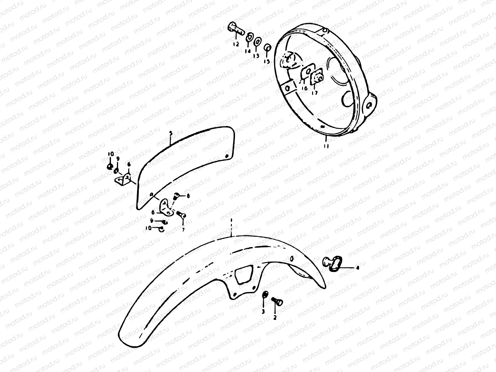 63 - FRONT FENDER - HEADLAMP HOUSING