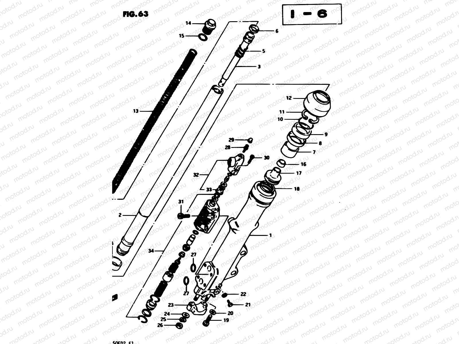 63 - FRONT LEFT DAMPER (E34)
