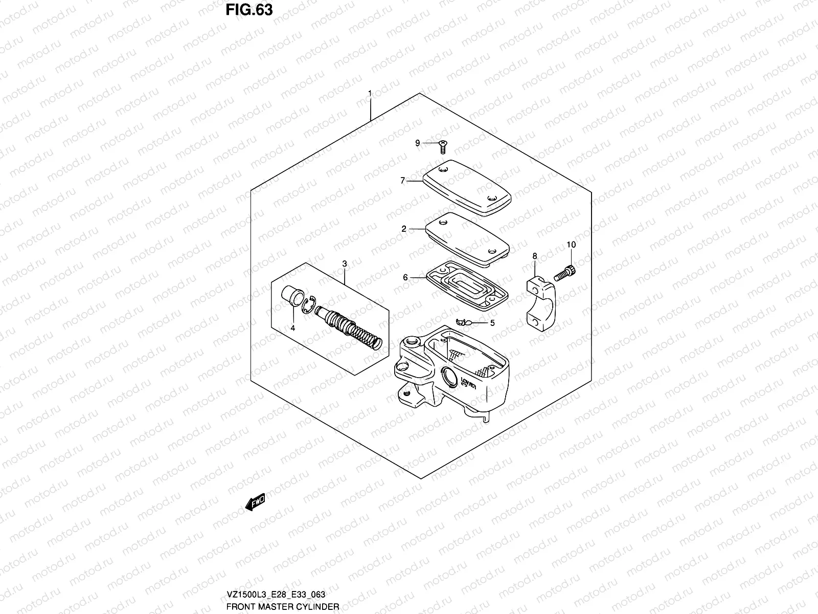 63 - FRONT MASTER CYLINDER