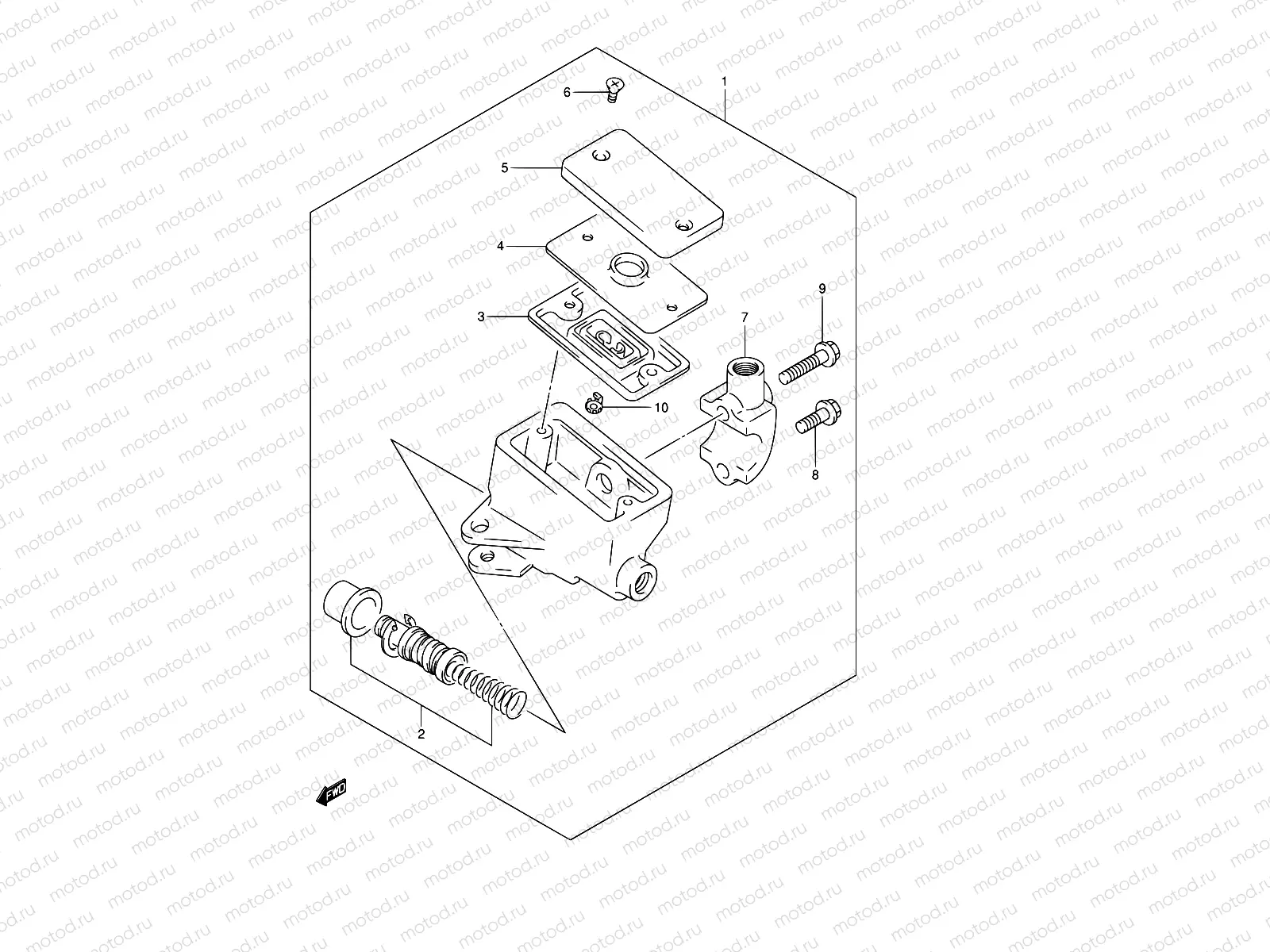 63 - FRONT MASTER CYLINDER (GSF1200K1/K2/K3/K4/ZK4/K5/ZK5)