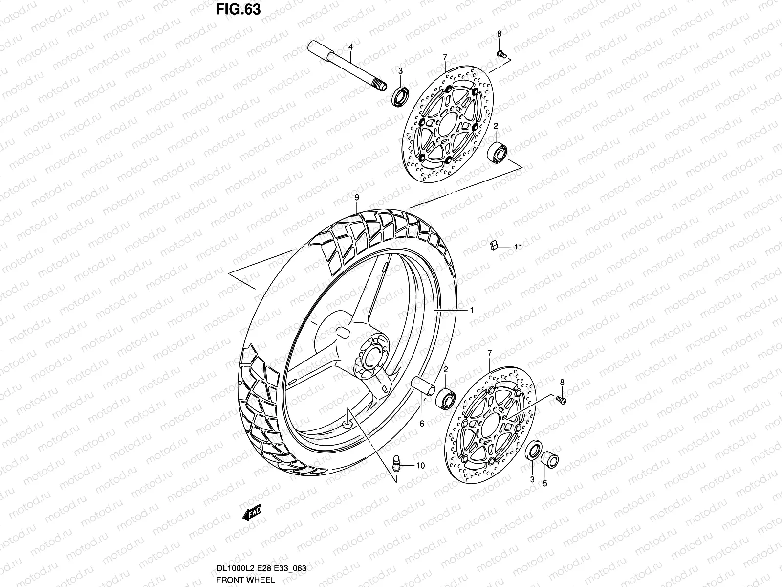 63 - FRONT WHEEL