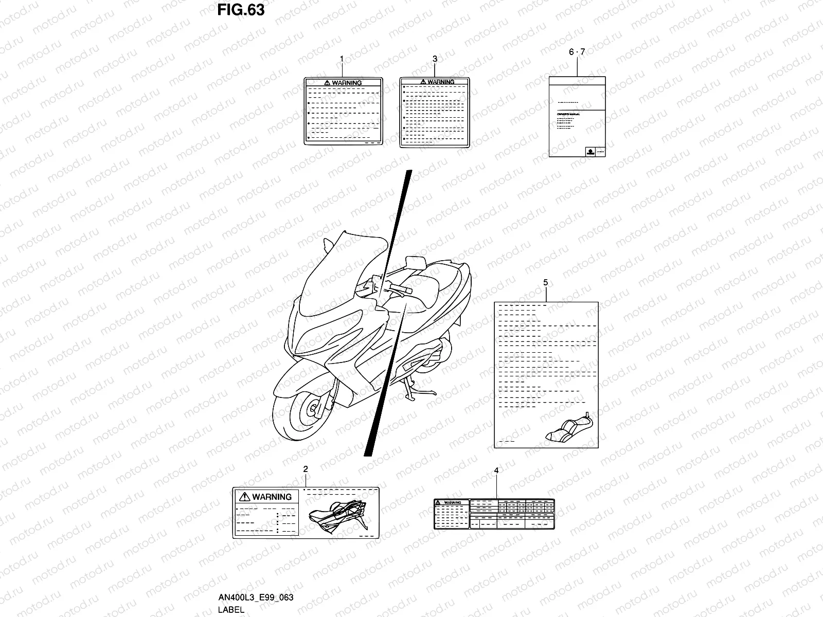 63 - LABEL (AN400ZAL3 E99)