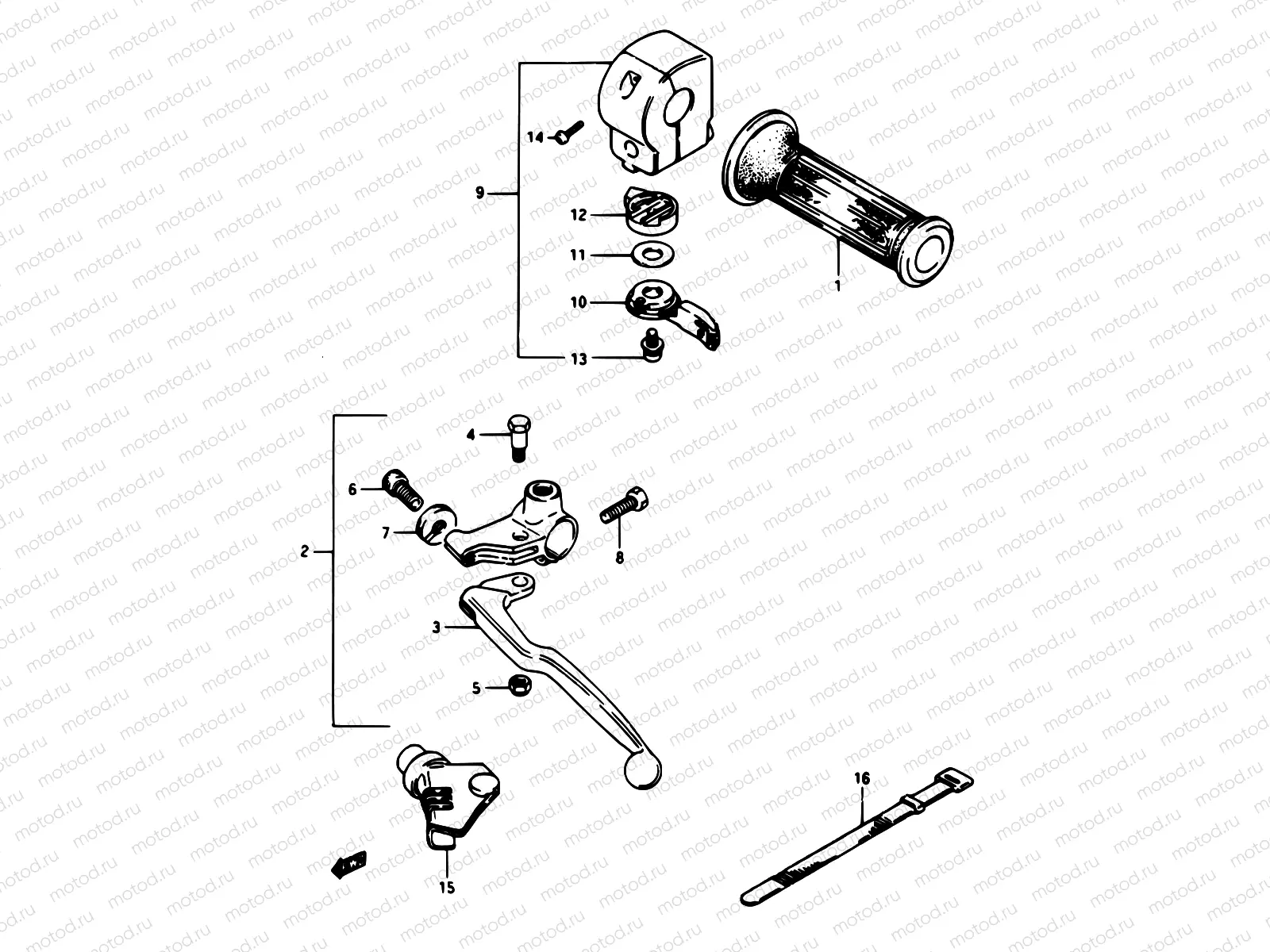 63 - LEFT HANDLE SWITCH (GSX1100EE/EF/EG)