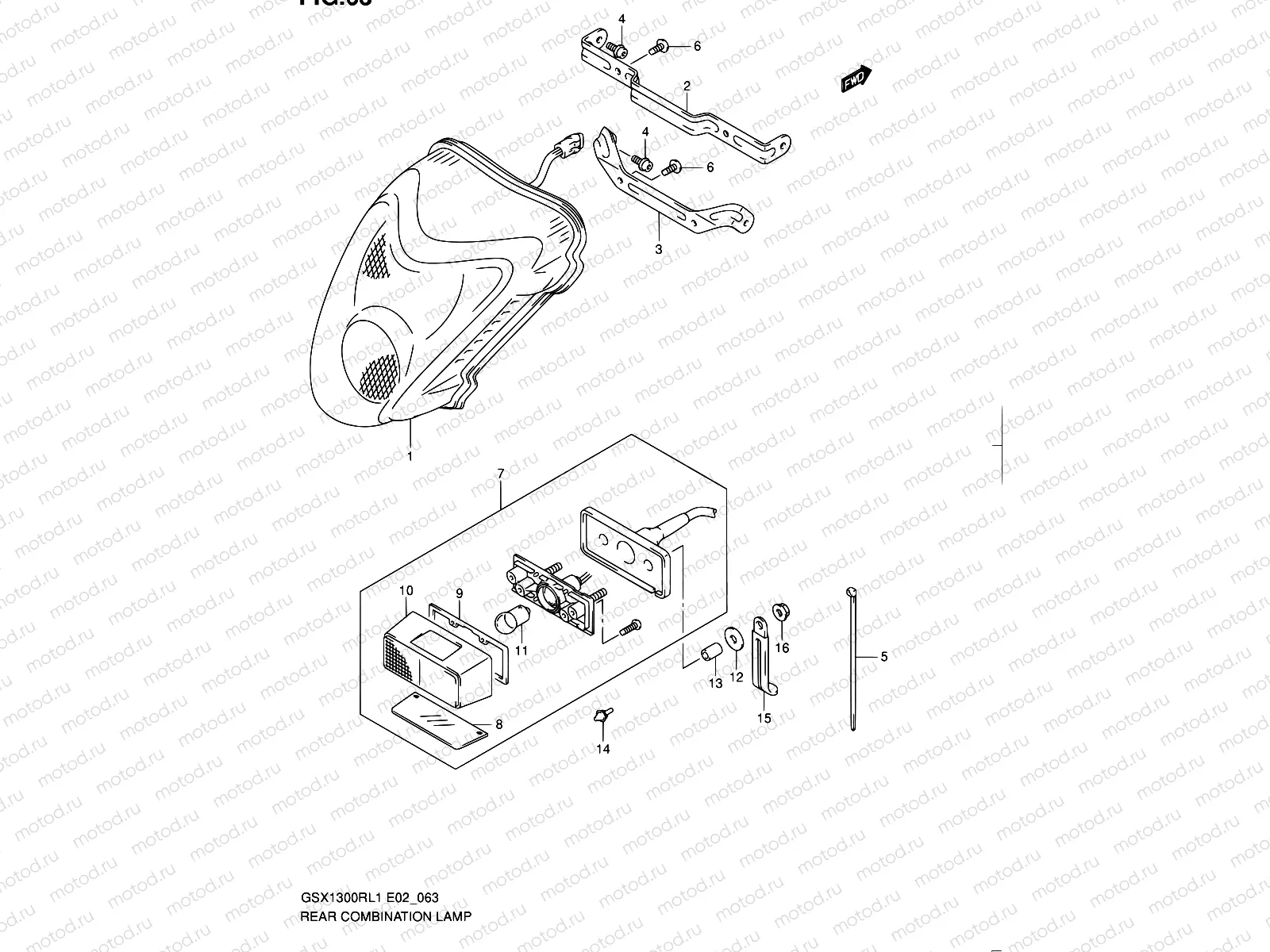 63 - REAR COMBINATION LAMP