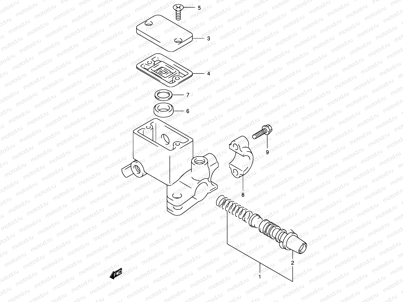 63 - REAR MASTER CYLINDER