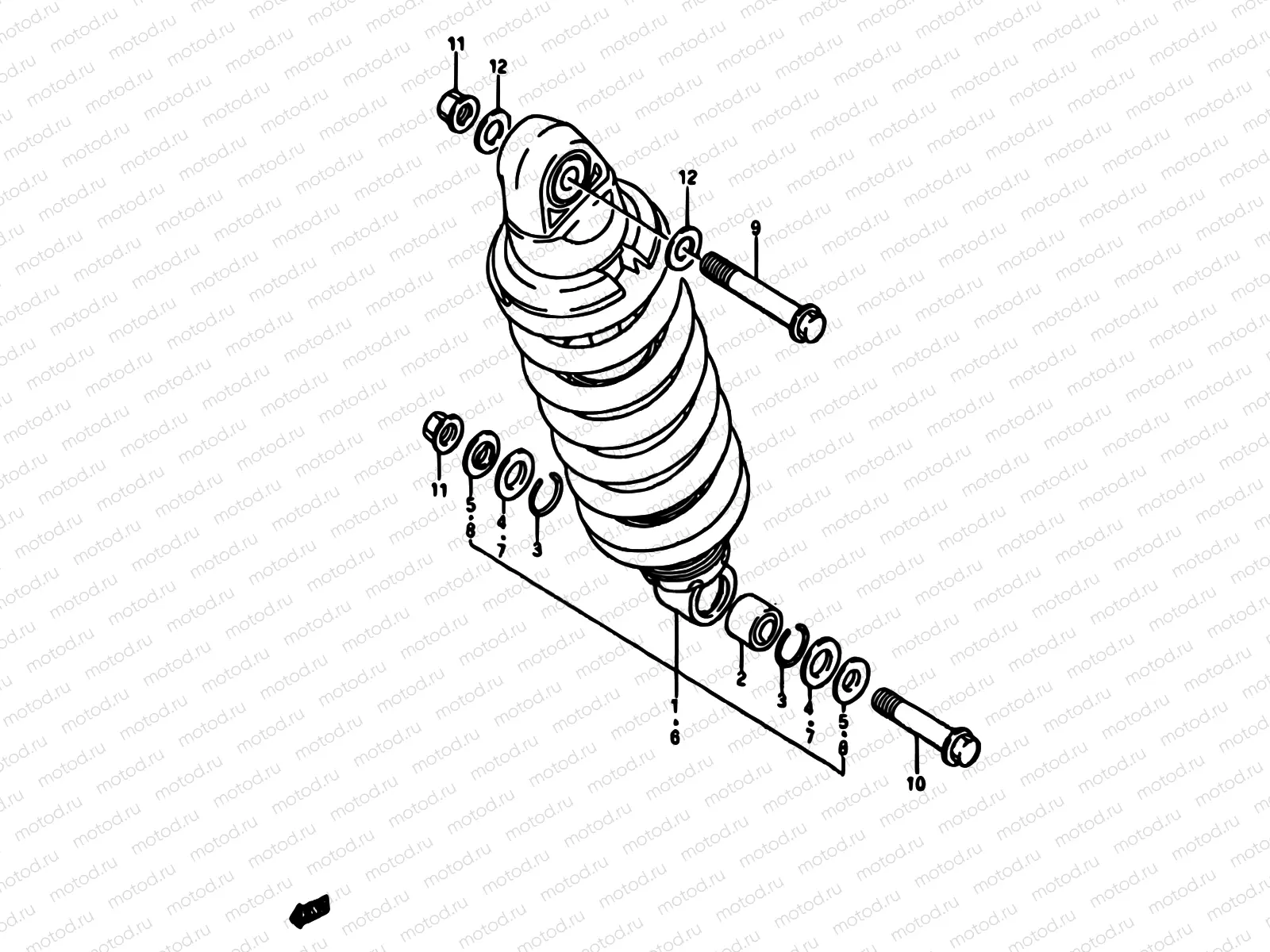 63 - REAR SHOCK ABSORBER