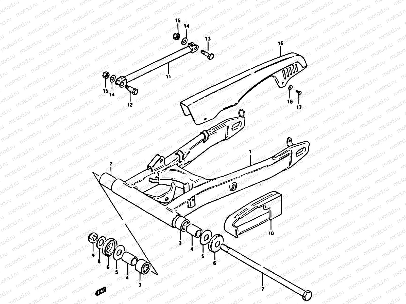 63 - REAR SWINGING ARM