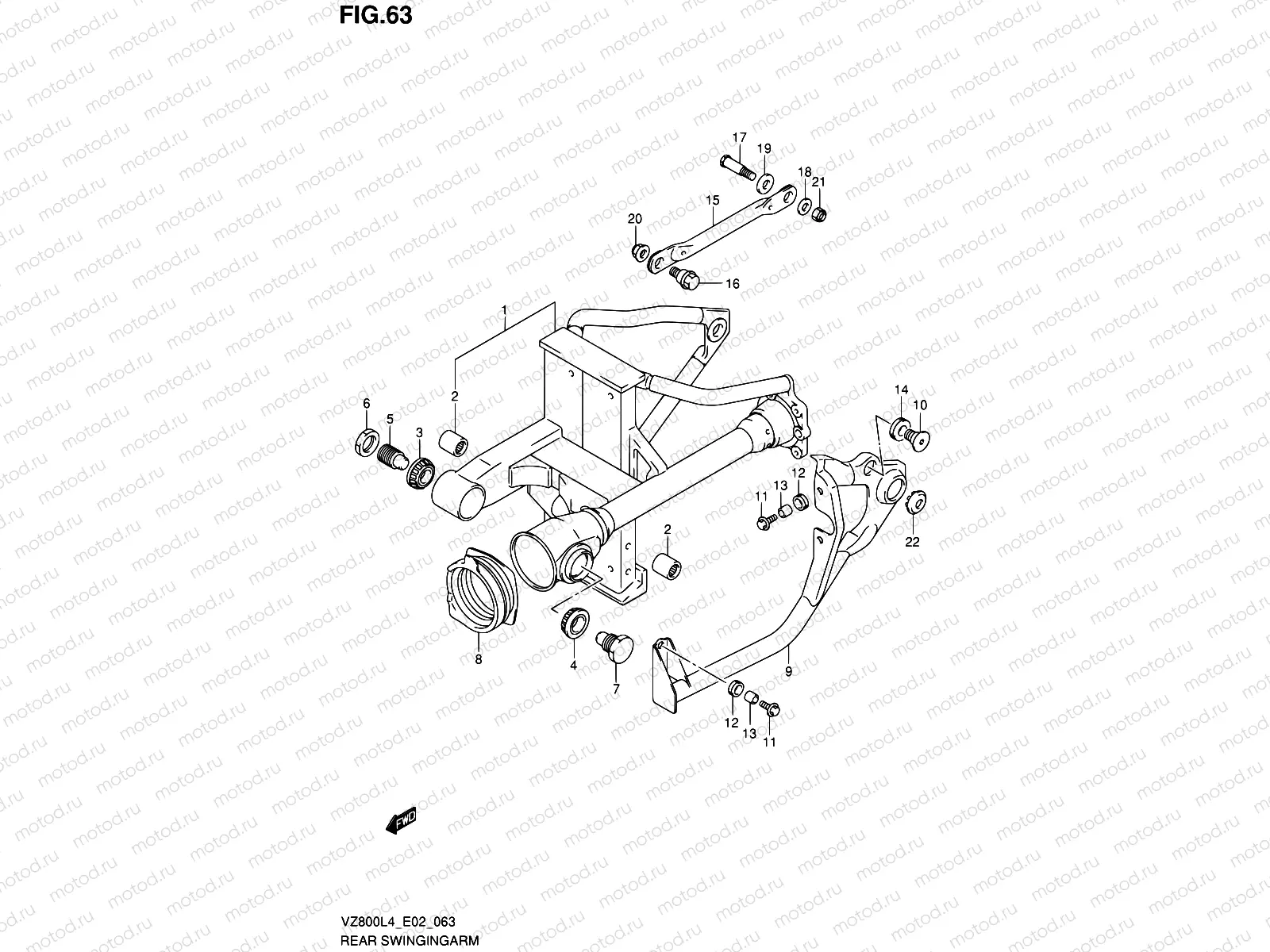 63 - REAR SWINGINGARM