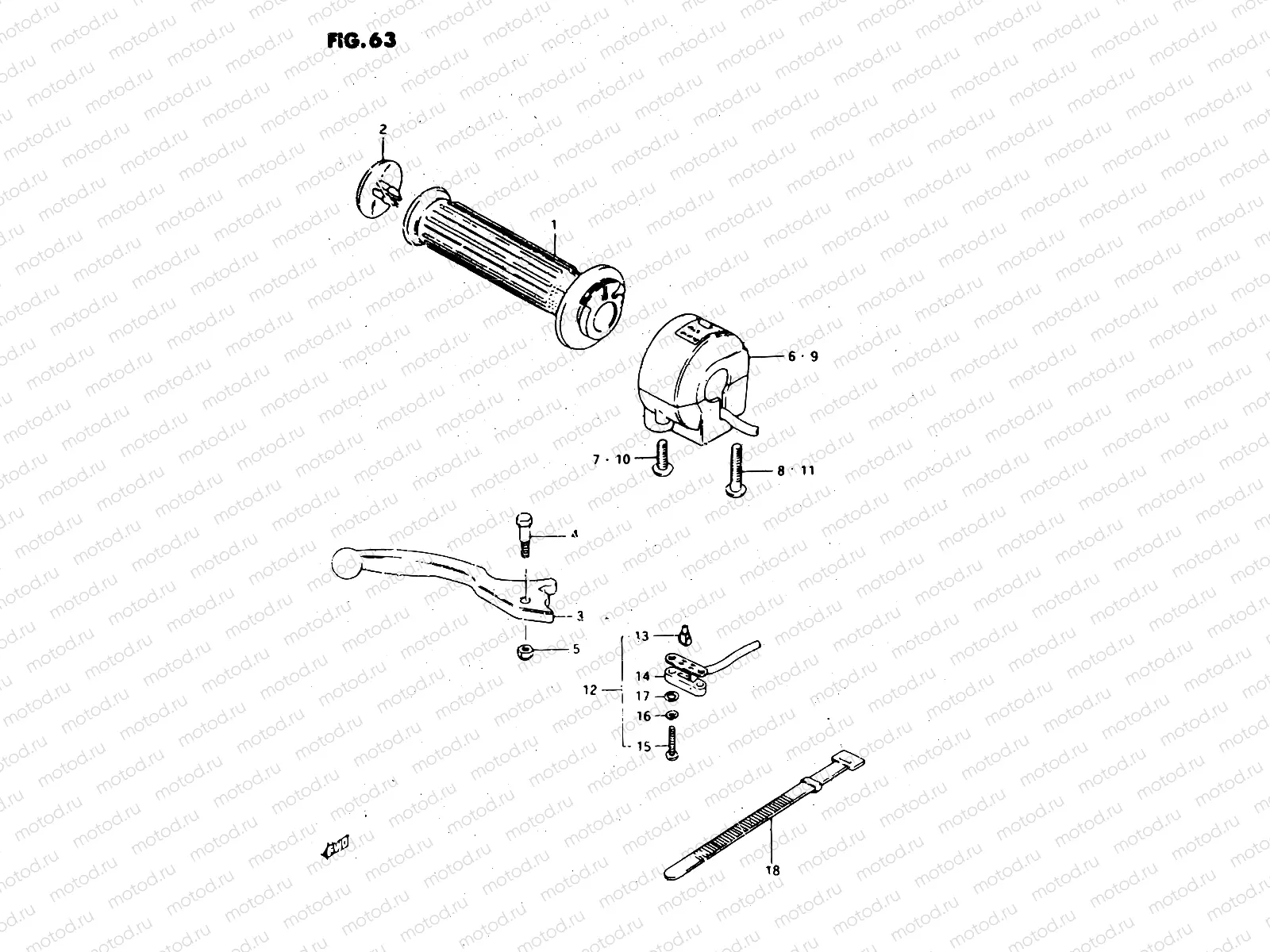 63 - RIGHT HANDLE SWITCH (MODEL Z)