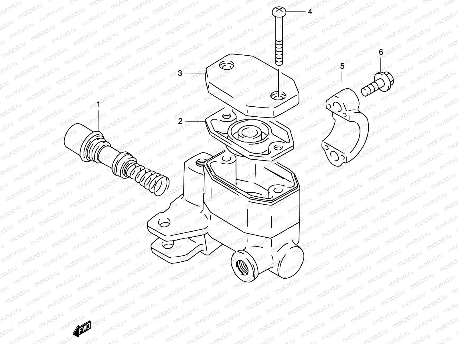 63A - FRONT MASTER CYLINDER (MODEL K/L/M/R)