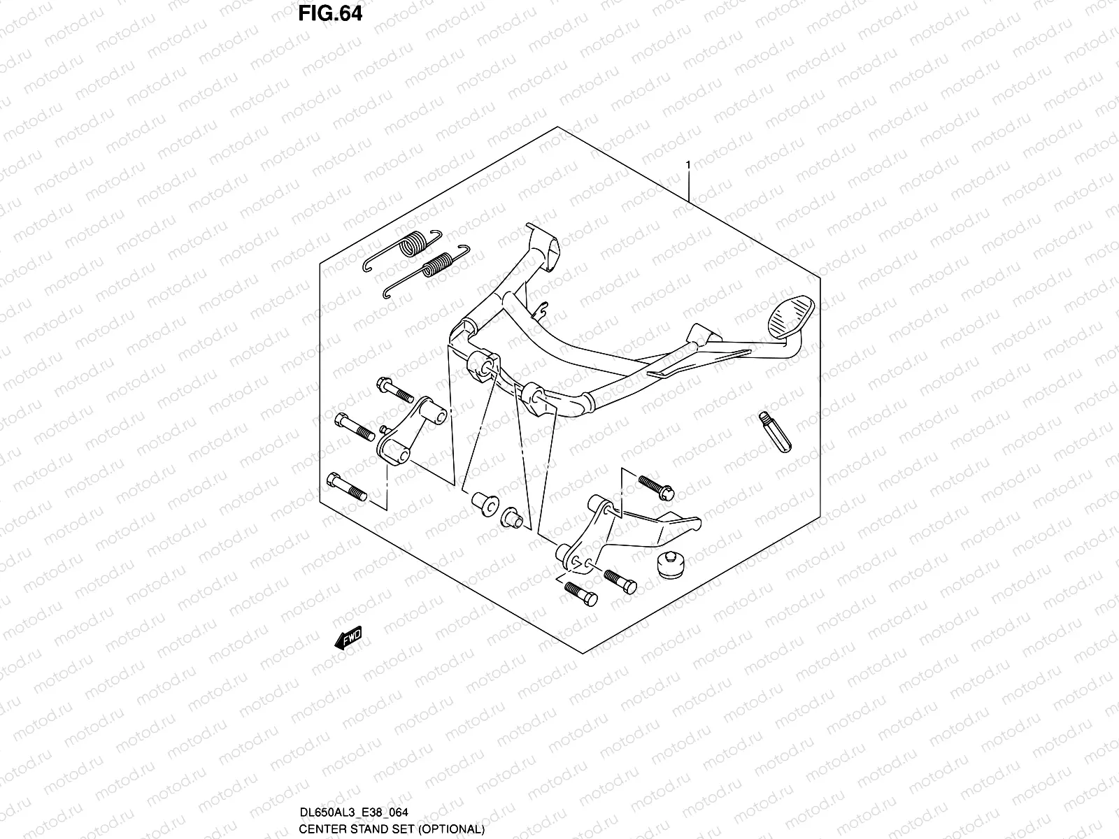 64 - CENTER STAND SET (OPTIONAL)