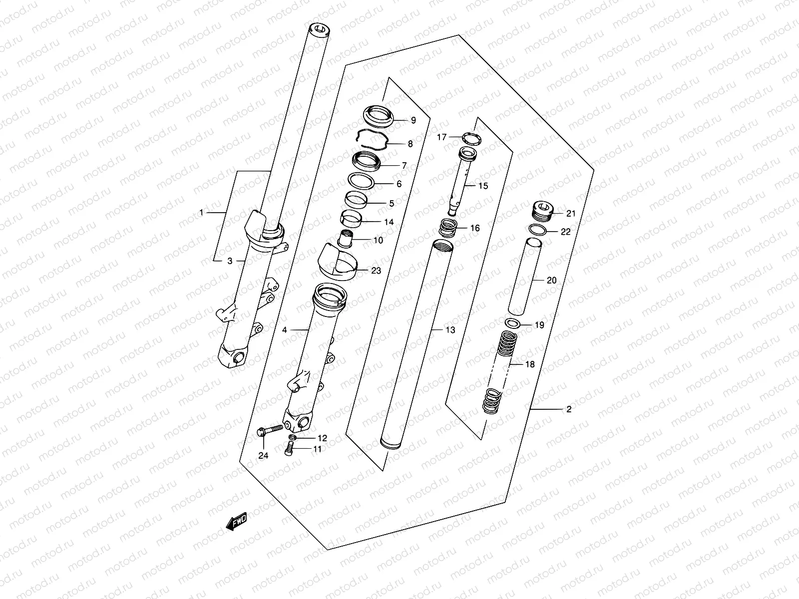 64 - FRONT FORK DAMPER (MODEL K3)