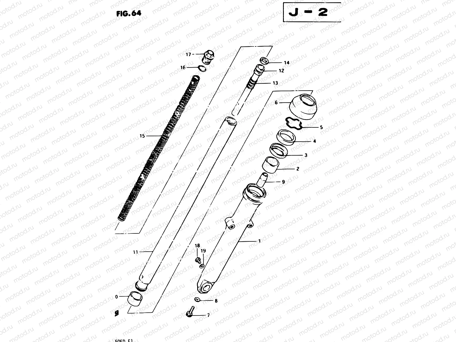 64 - FRONT FORK LEFT DAMPER
