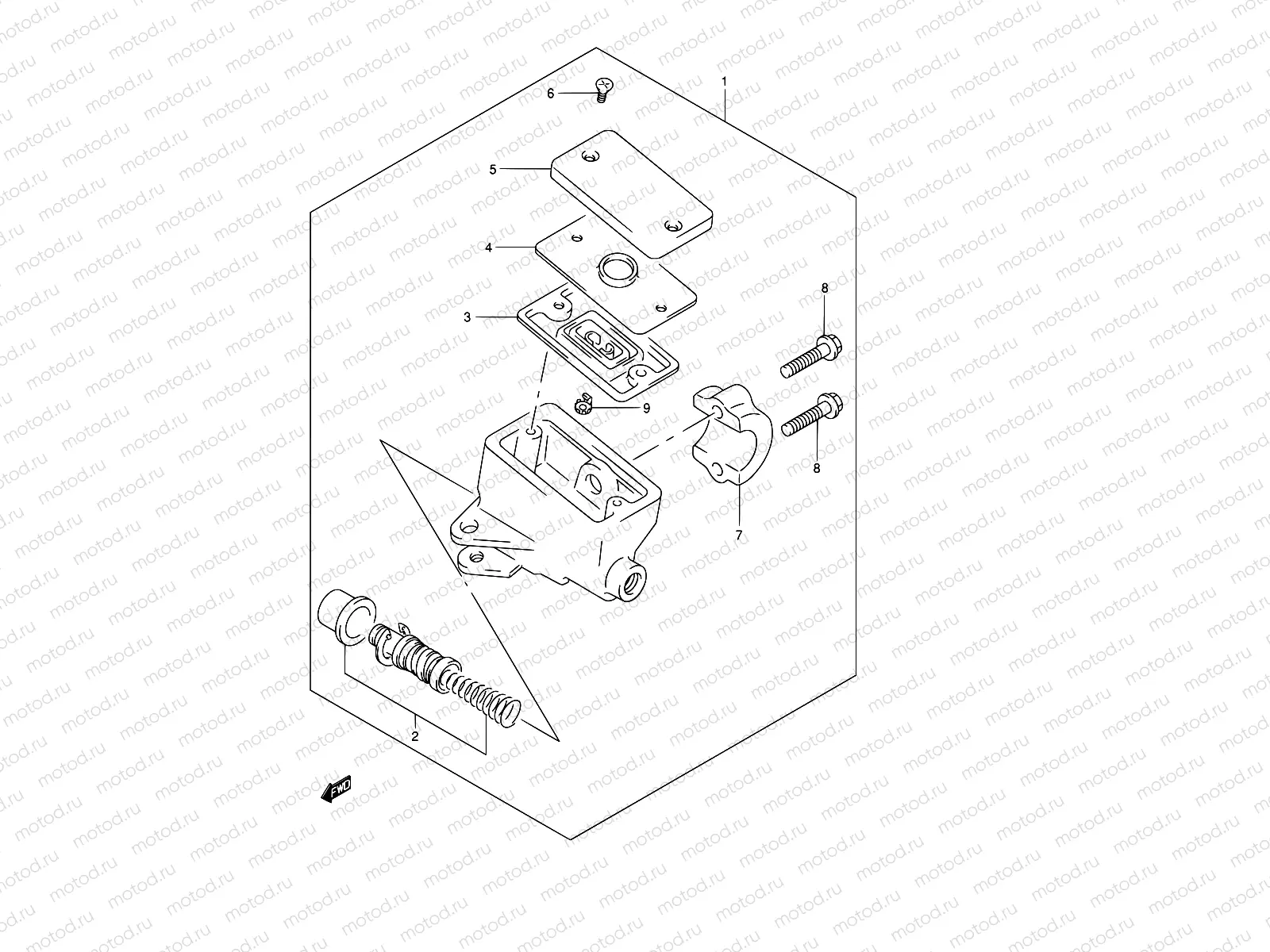 64 - FRONT MASTER CYLINDER (GSF1200SK1/SK2/SK3/SK4/SK5/SZK5)