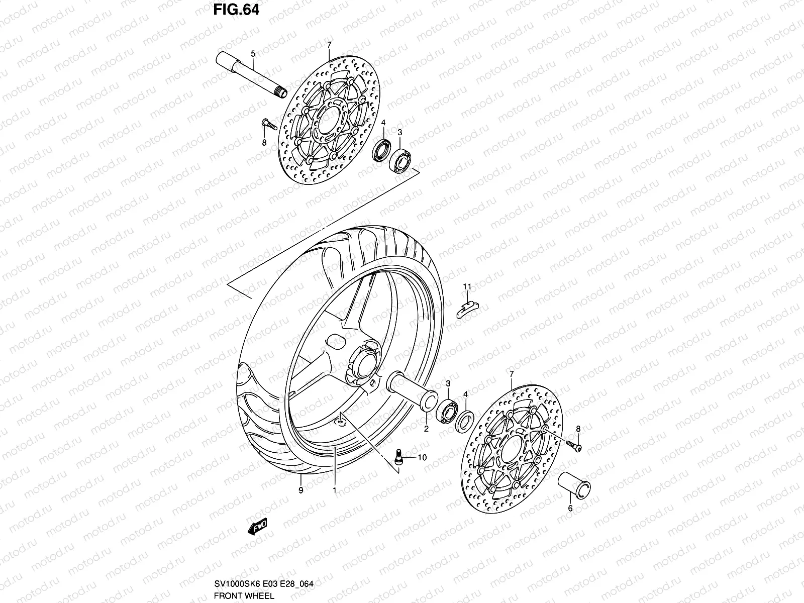 64 - FRONT WHEEL
