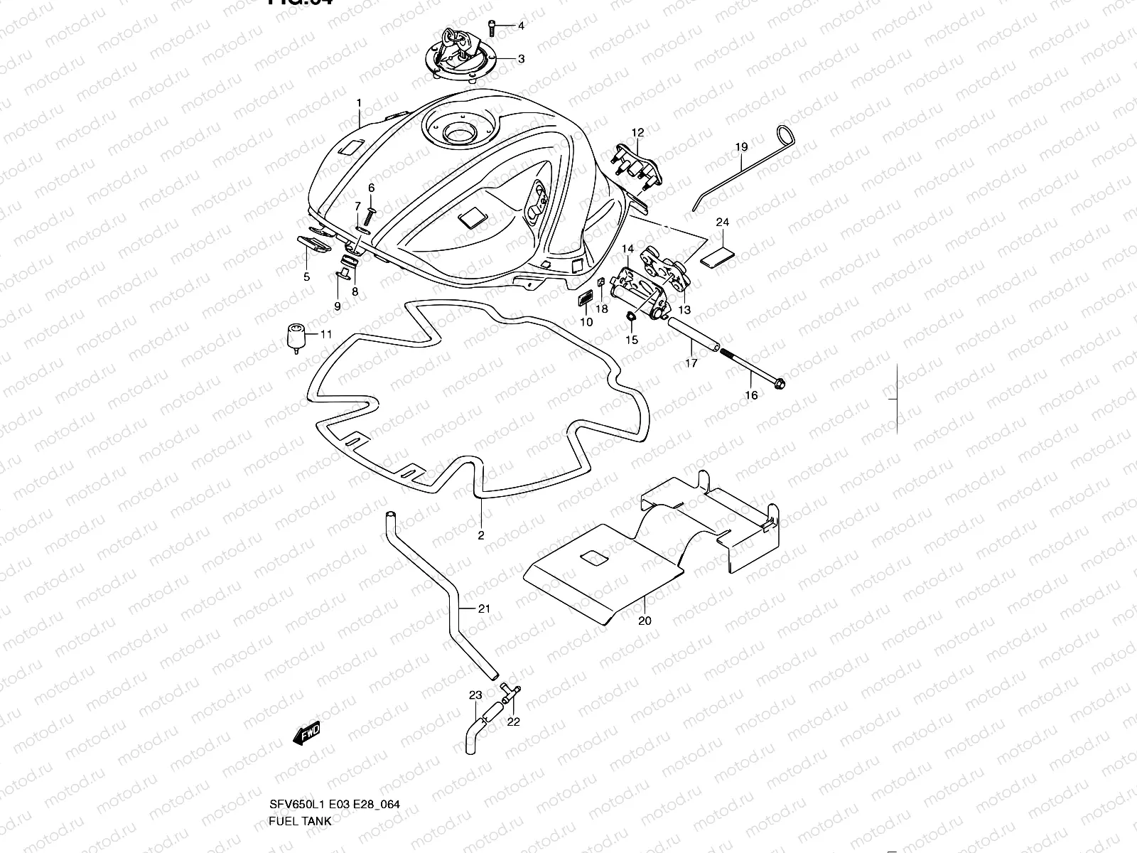 64 - FUEL TANK (SFV650AL1 E33)