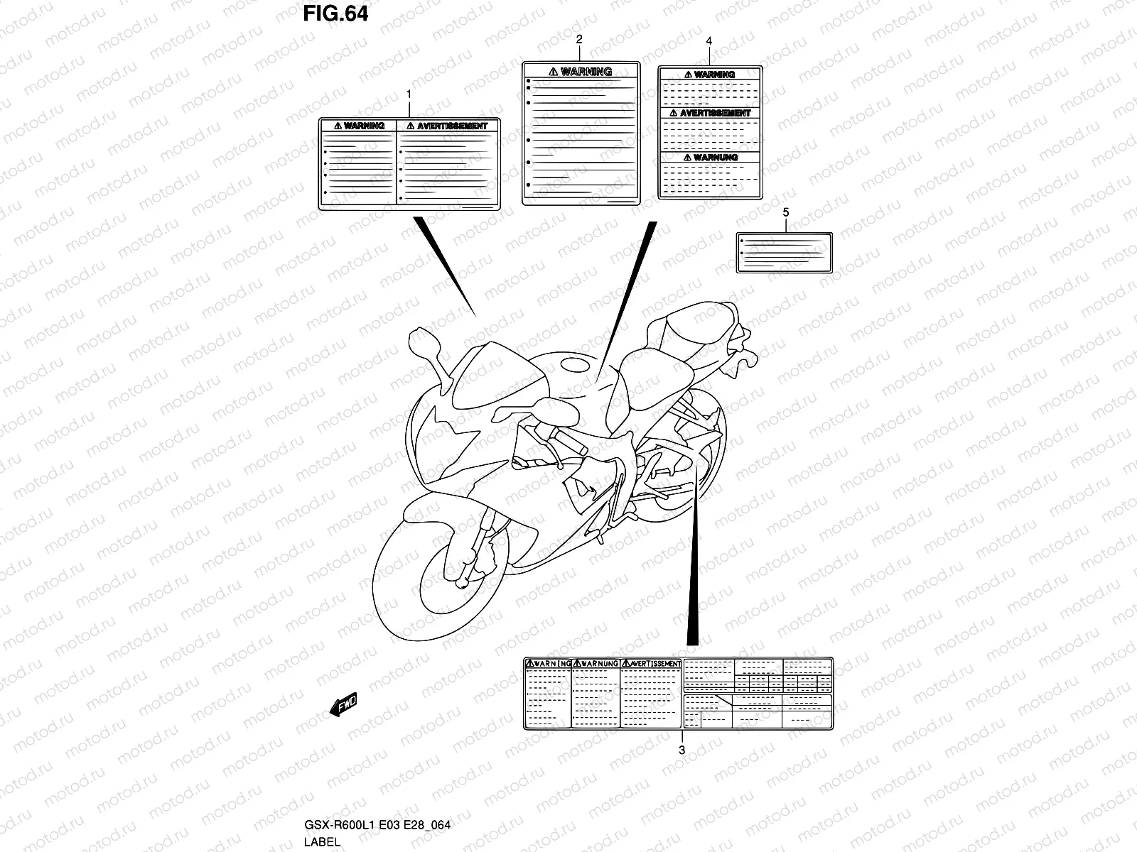 64 - LABEL (GSX-R600L1 E28)