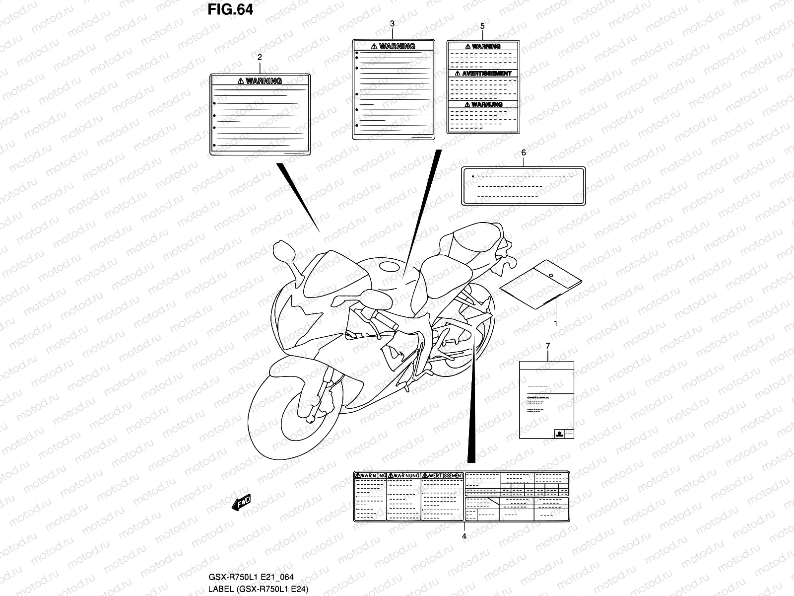 64 - LABEL (GSX-R750L1 E24)