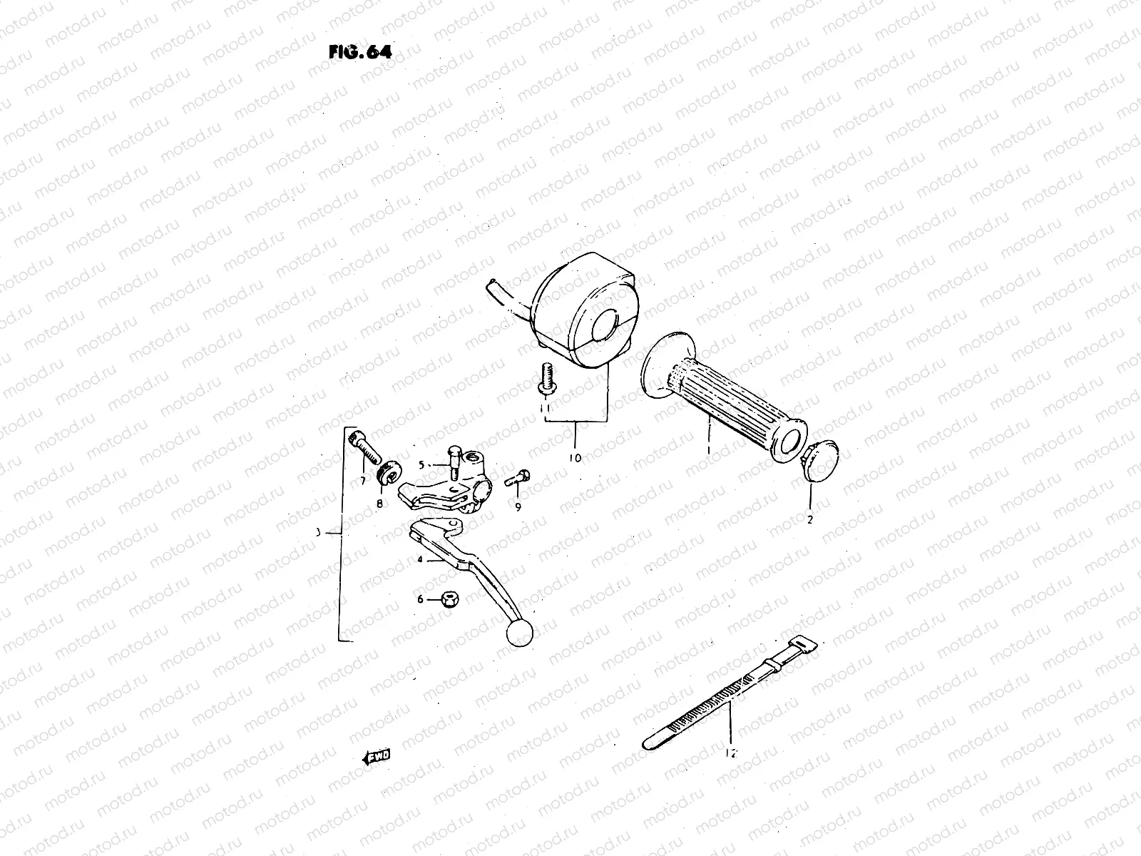 64 - LEFT HANDLE SWITCH (MODEL T, X)