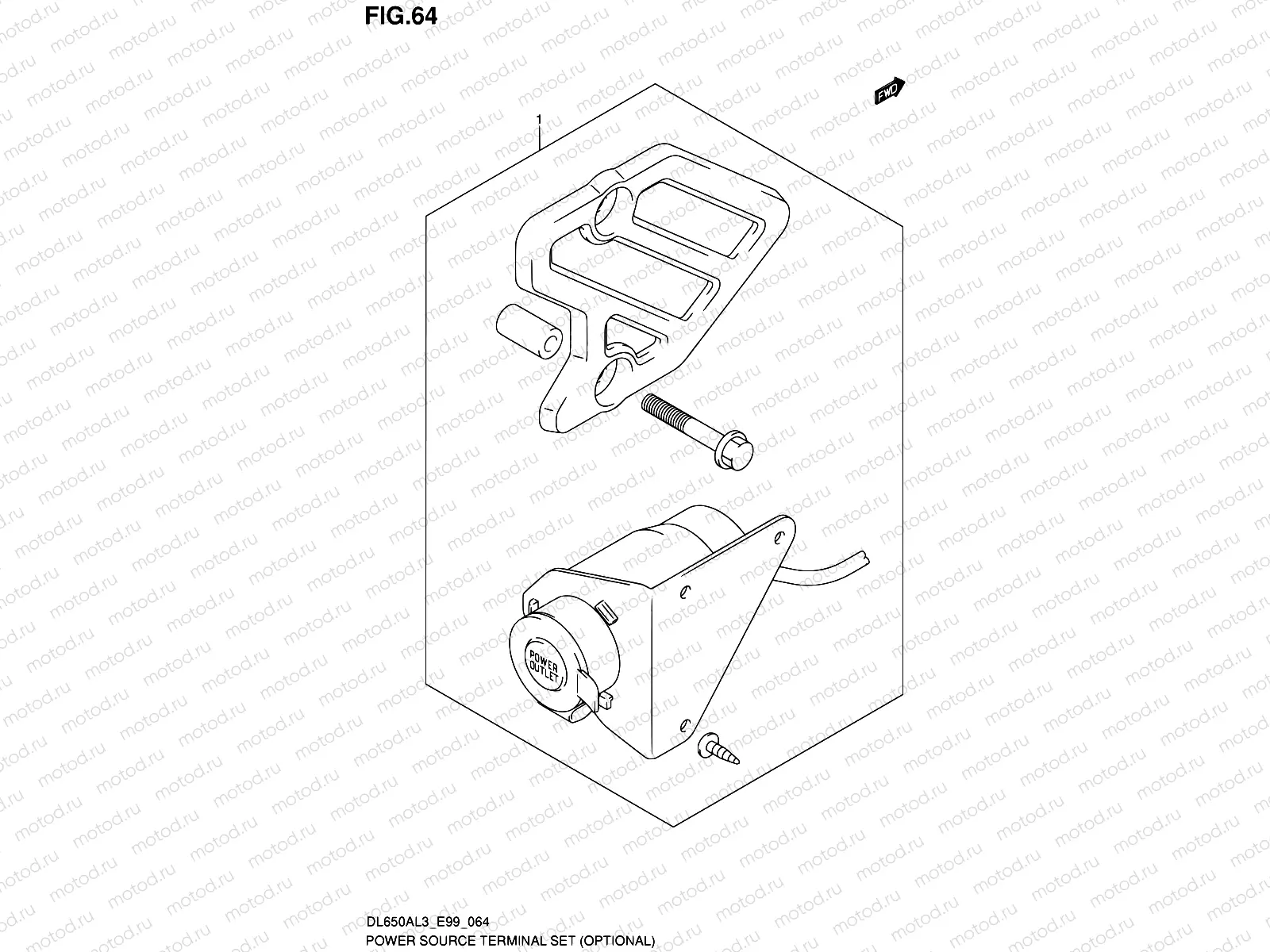 64 - POWER SOURCE TERMINAL SET (OPTIONAL)