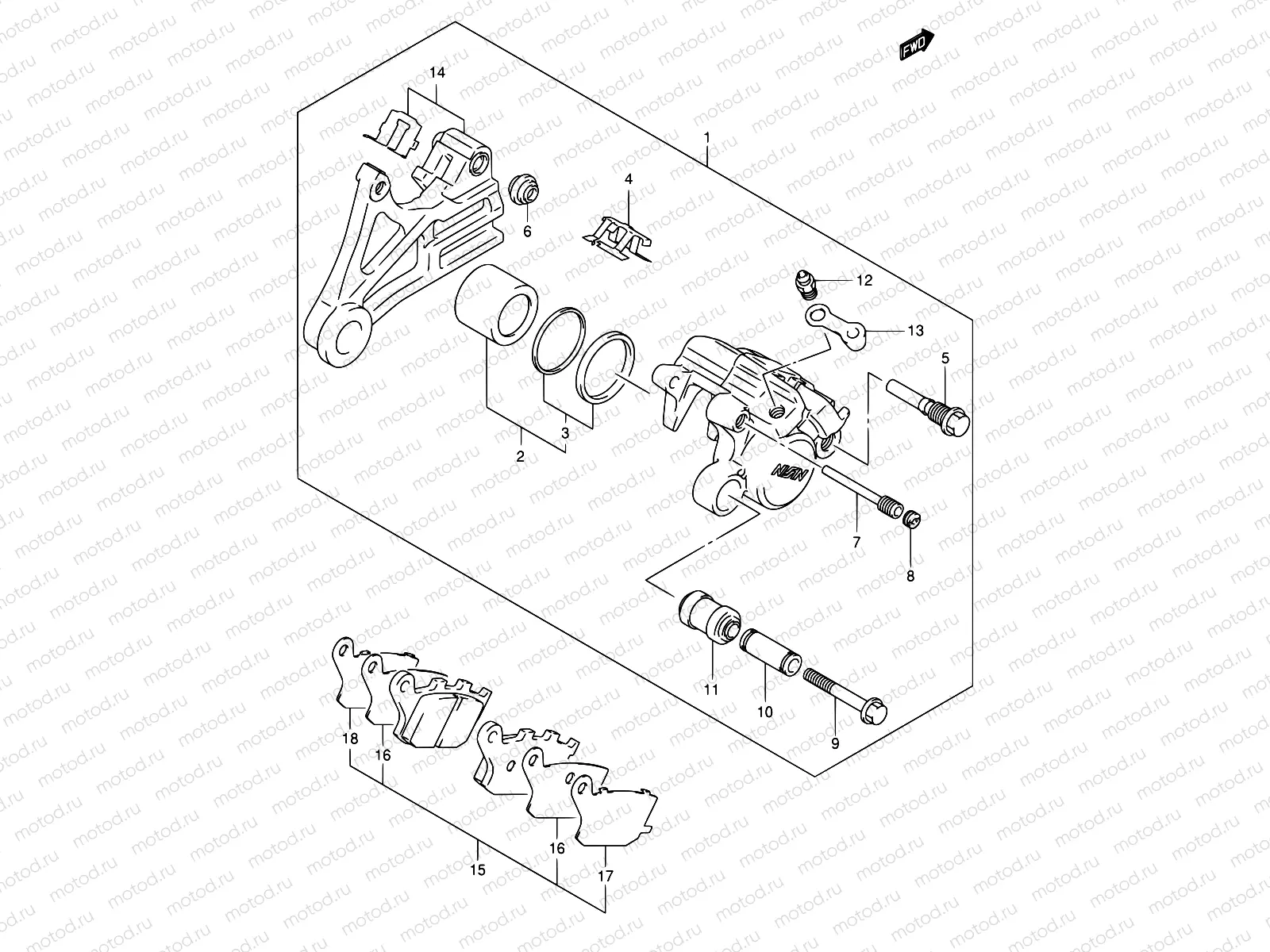 64 - REAR CALIPER