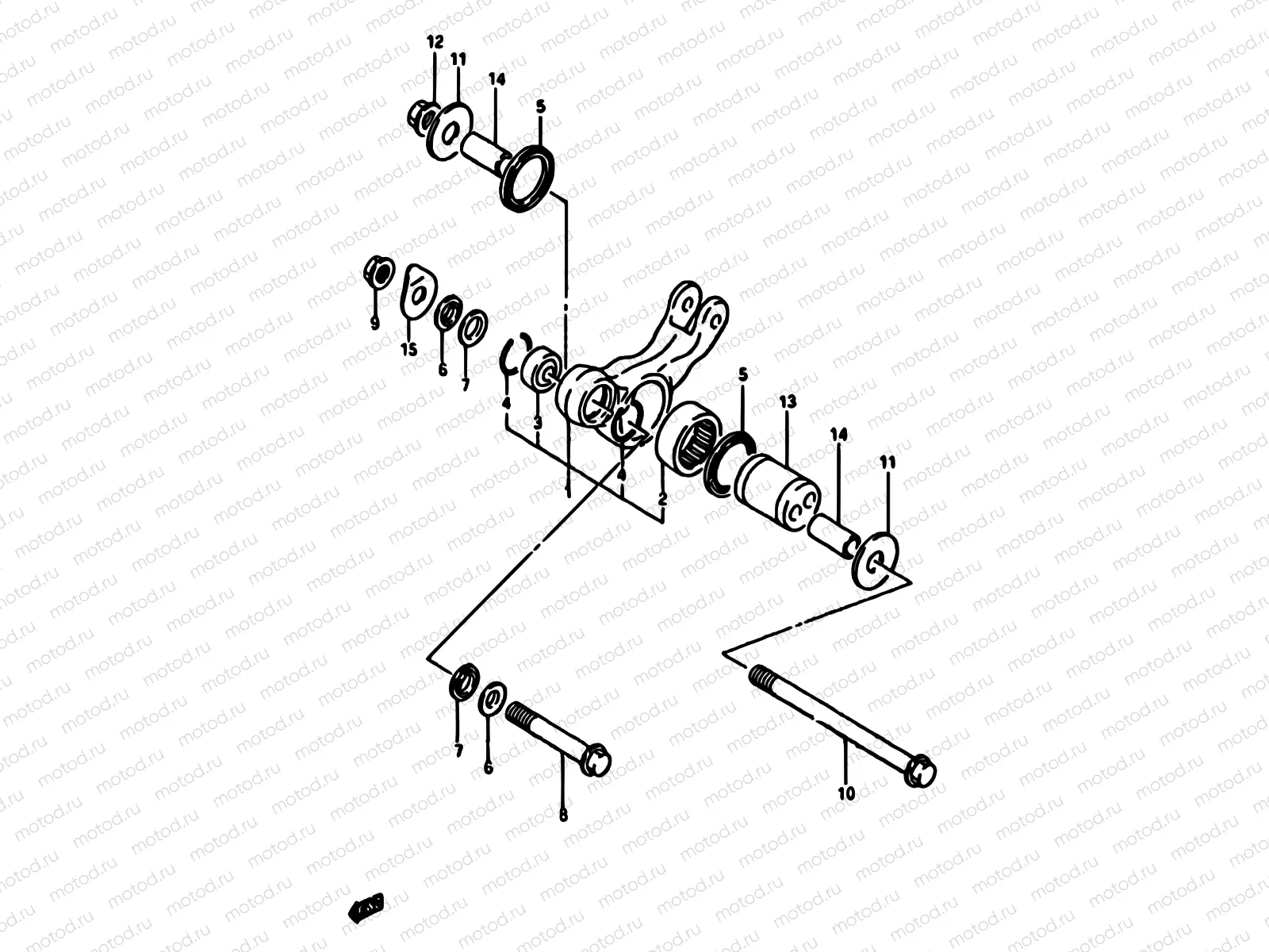 64 - REAR CUSHION LEVER