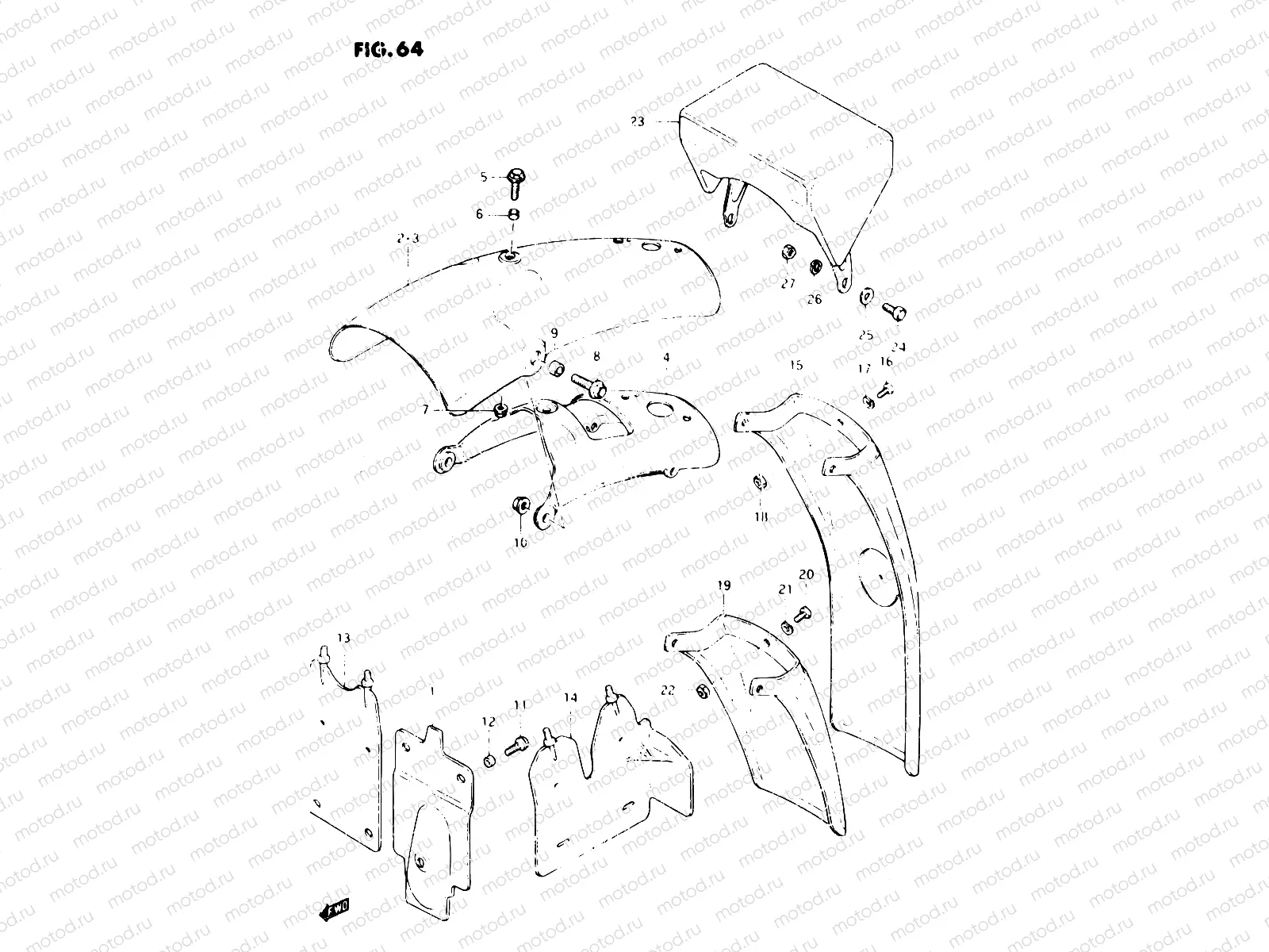 64 - REAR FENDER