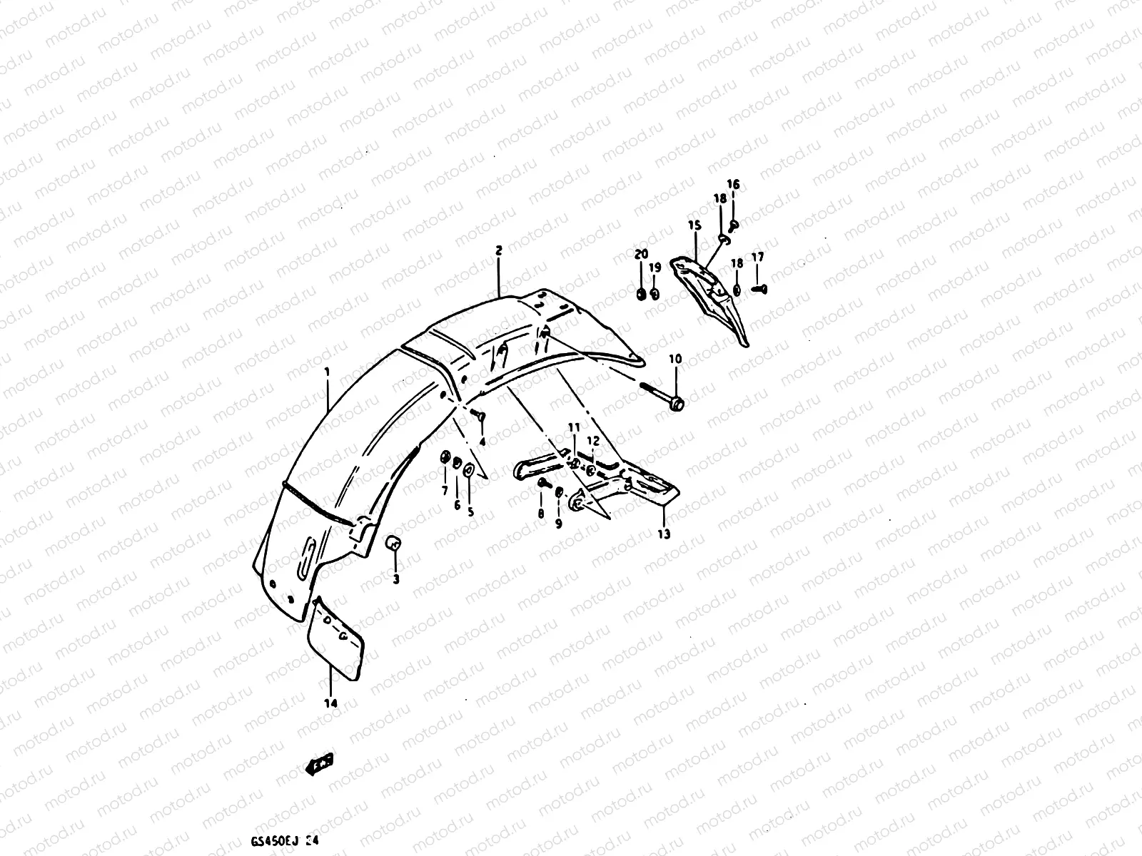 64 - REAR FENDER