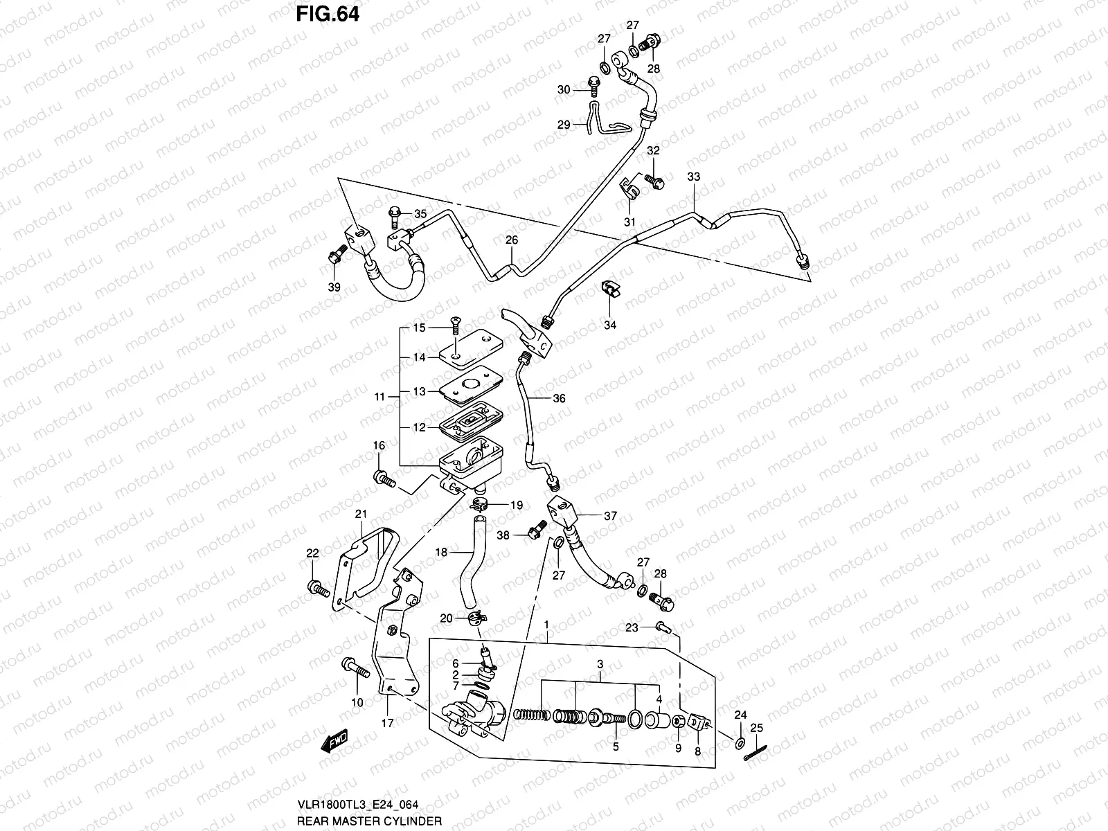 64 - REAR MASTER CYLINDER