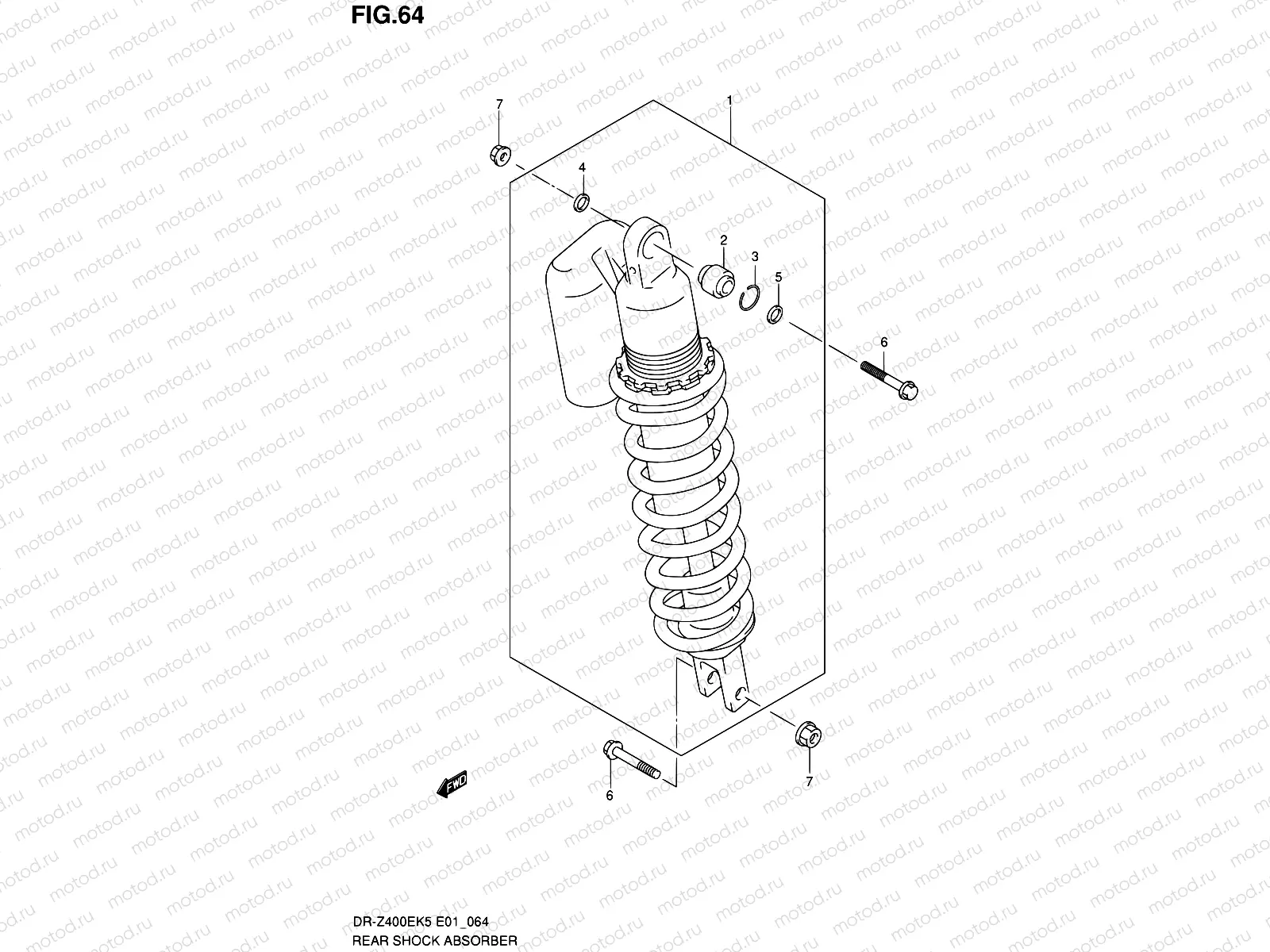 64 - REAR SHOCK ABSORBER (E24)