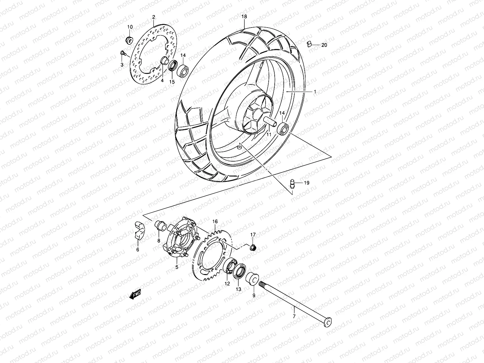 64 - REAR WHEEL