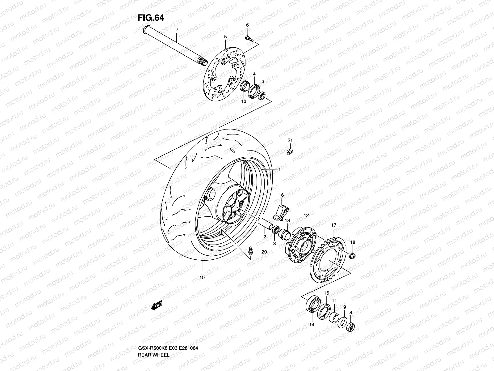 64 - REAR WHEEL
