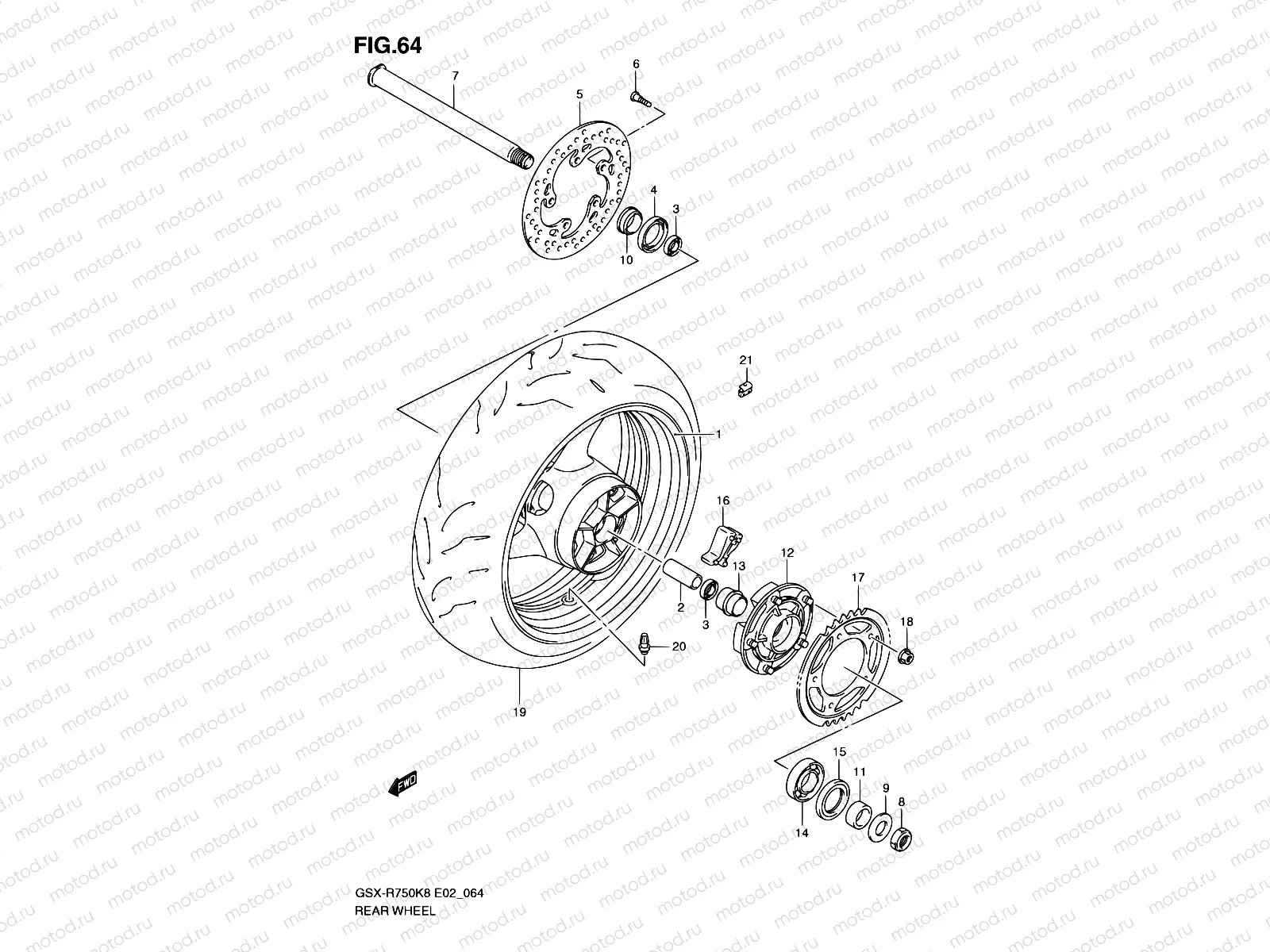 64 - REAR WHEEL