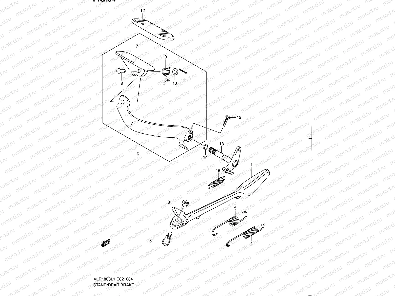 64 - STAND-REAR BRAKE