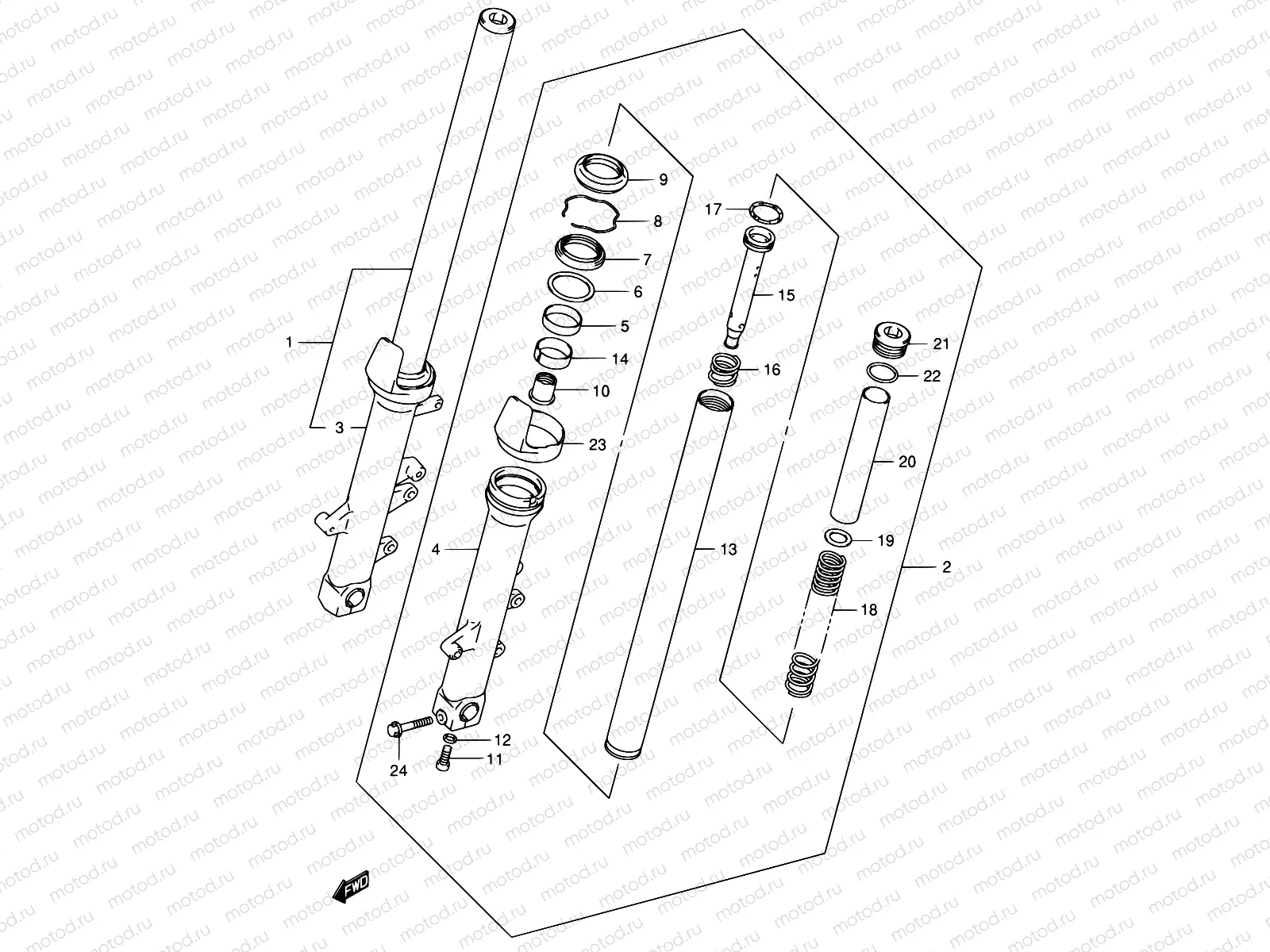 64A - FRONT FORK DAMPER (MODEL K4)