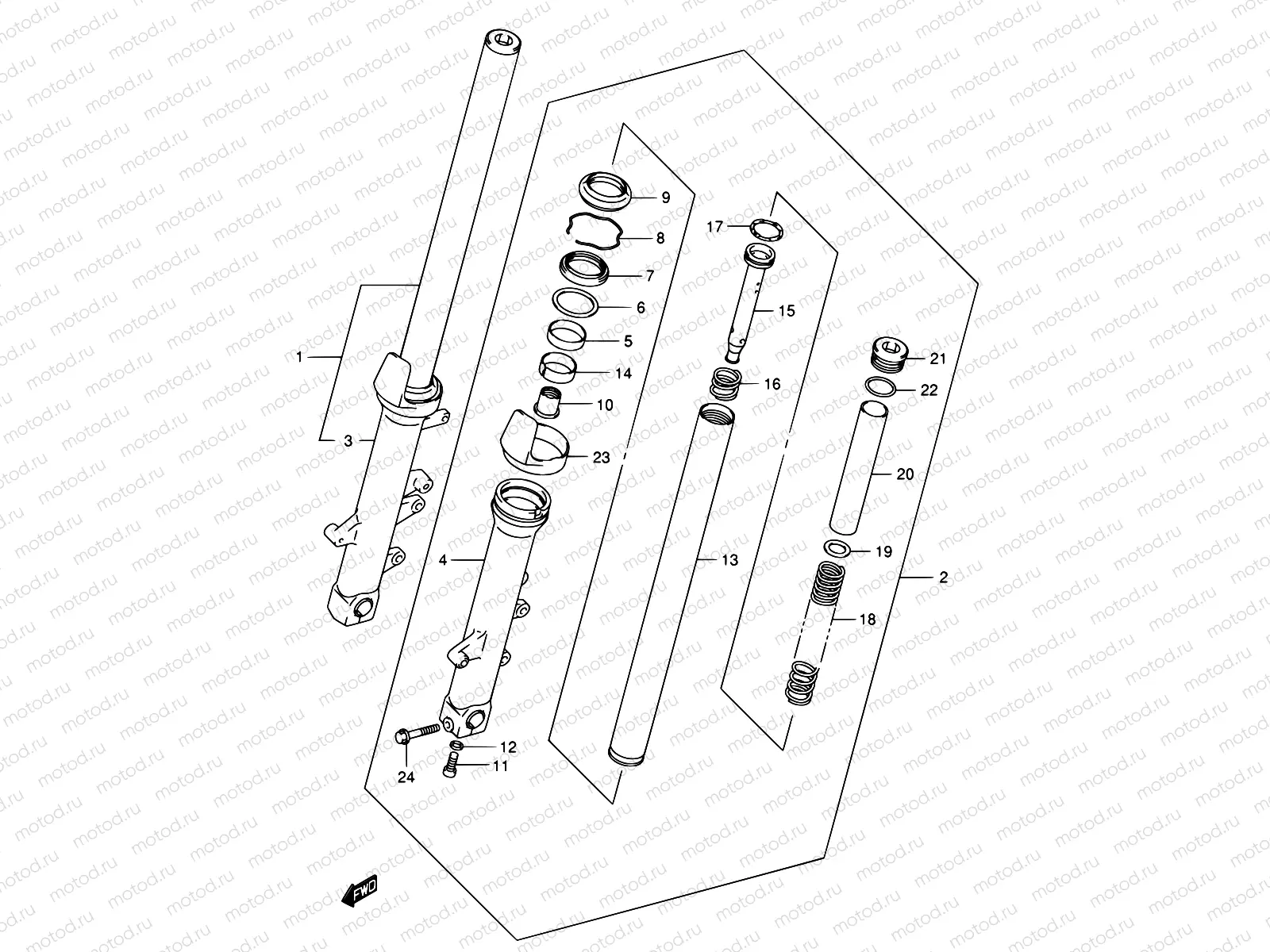 64B - FRONT FORK DAMPER (MODEL K5)