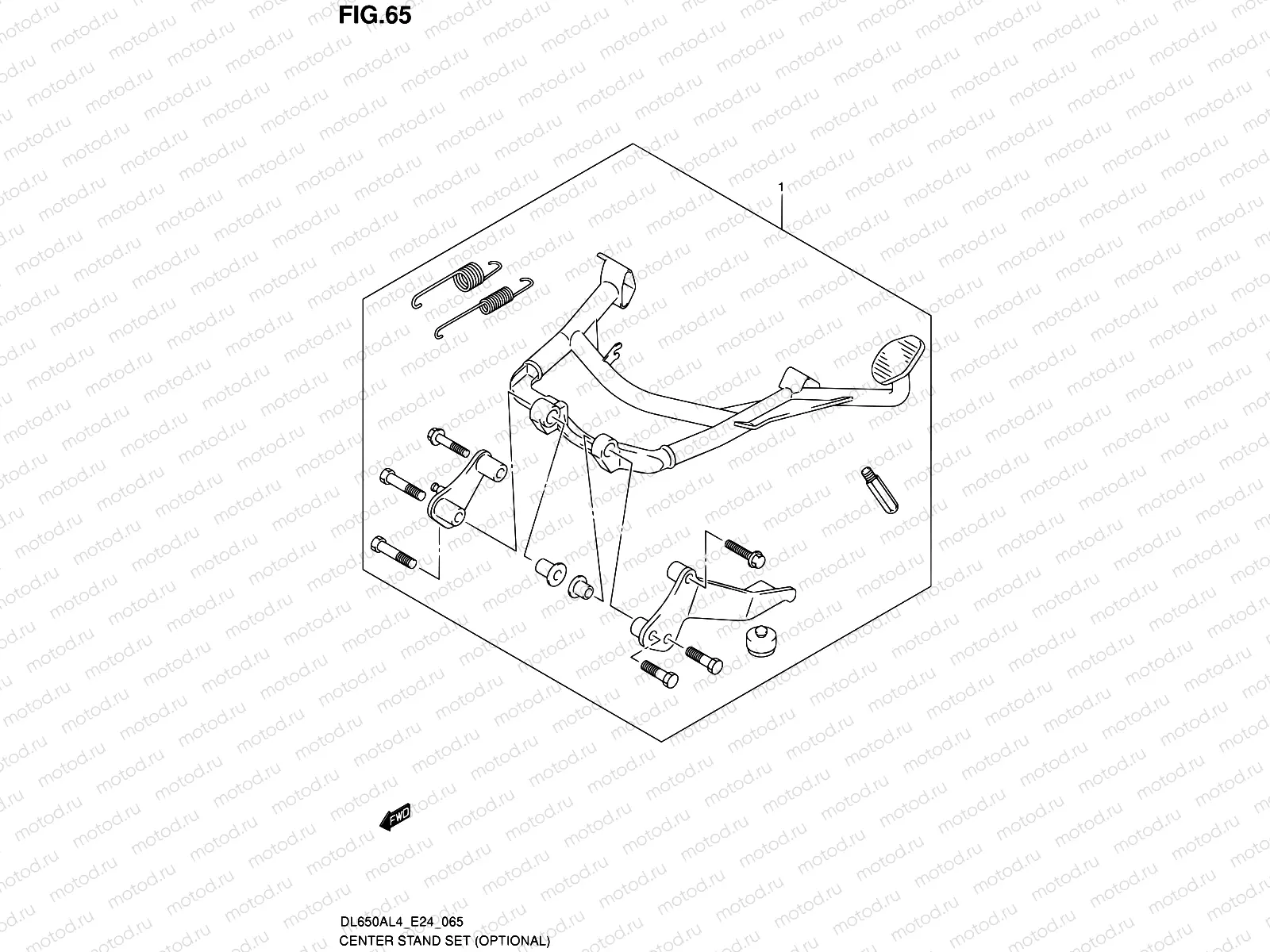 65 - CENTER STAND SET (OPTIONAL)