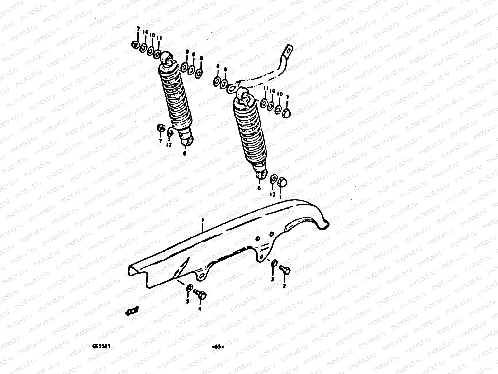 65 - CHAIN CASE - SHOCK ABSORBER