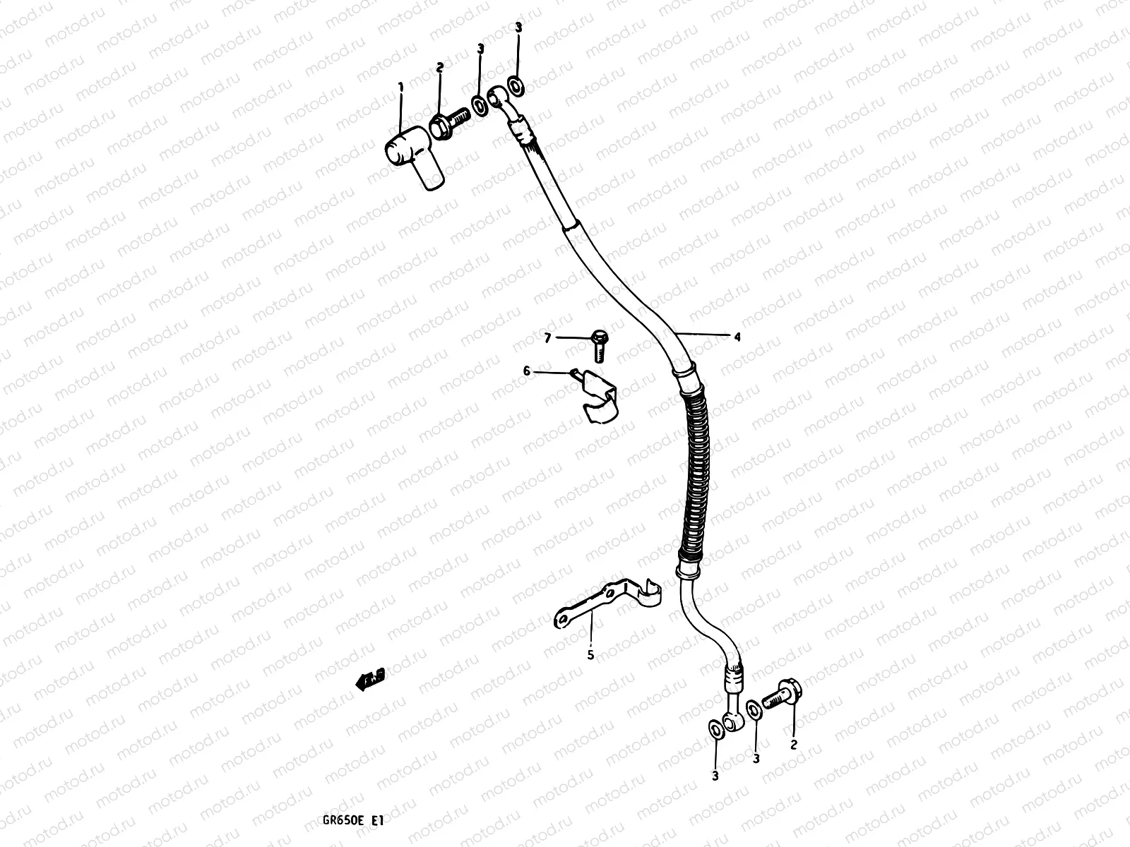 65 - FRONT BRAKE HOSE