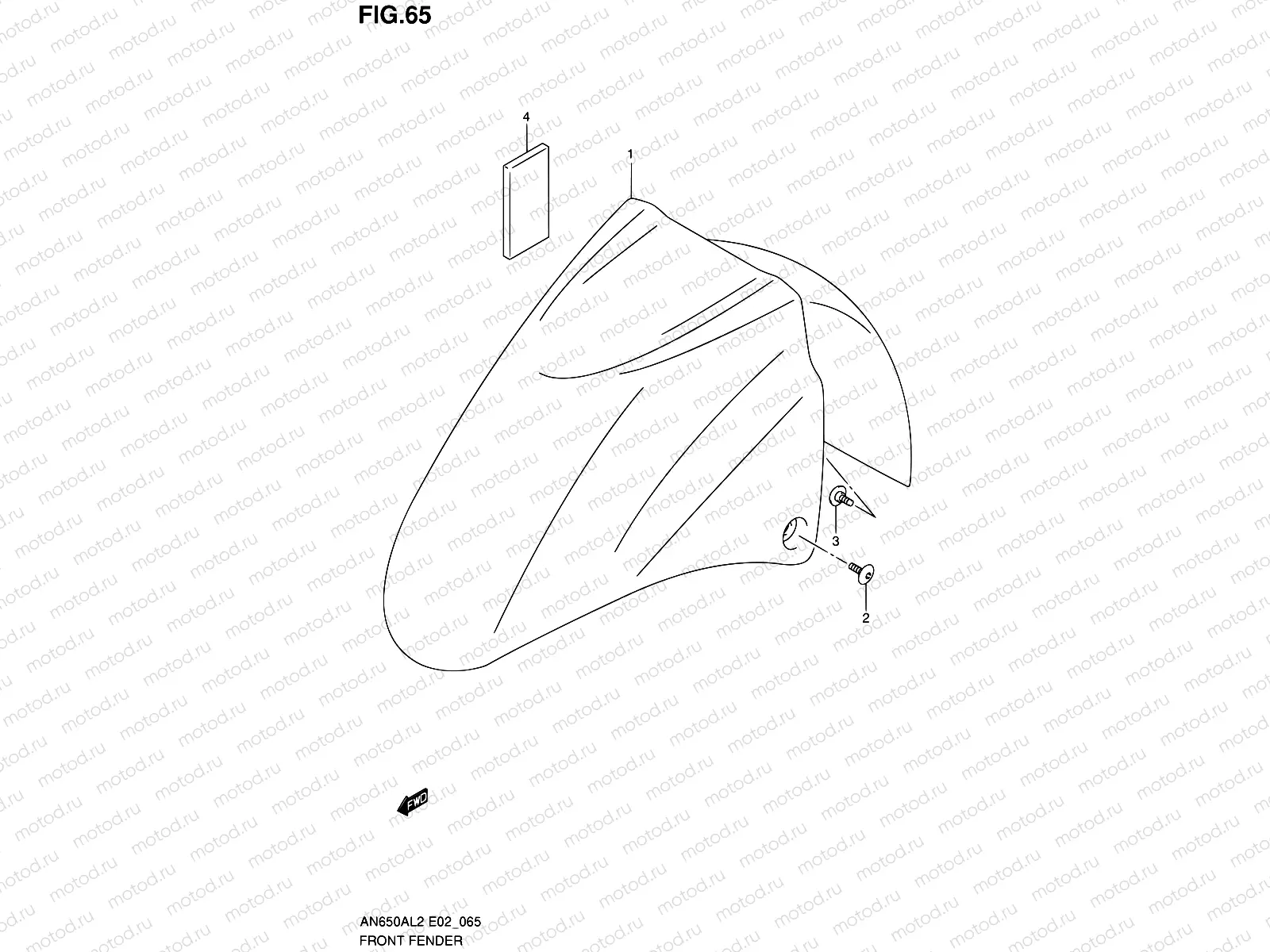 65 - FRONT FENDER