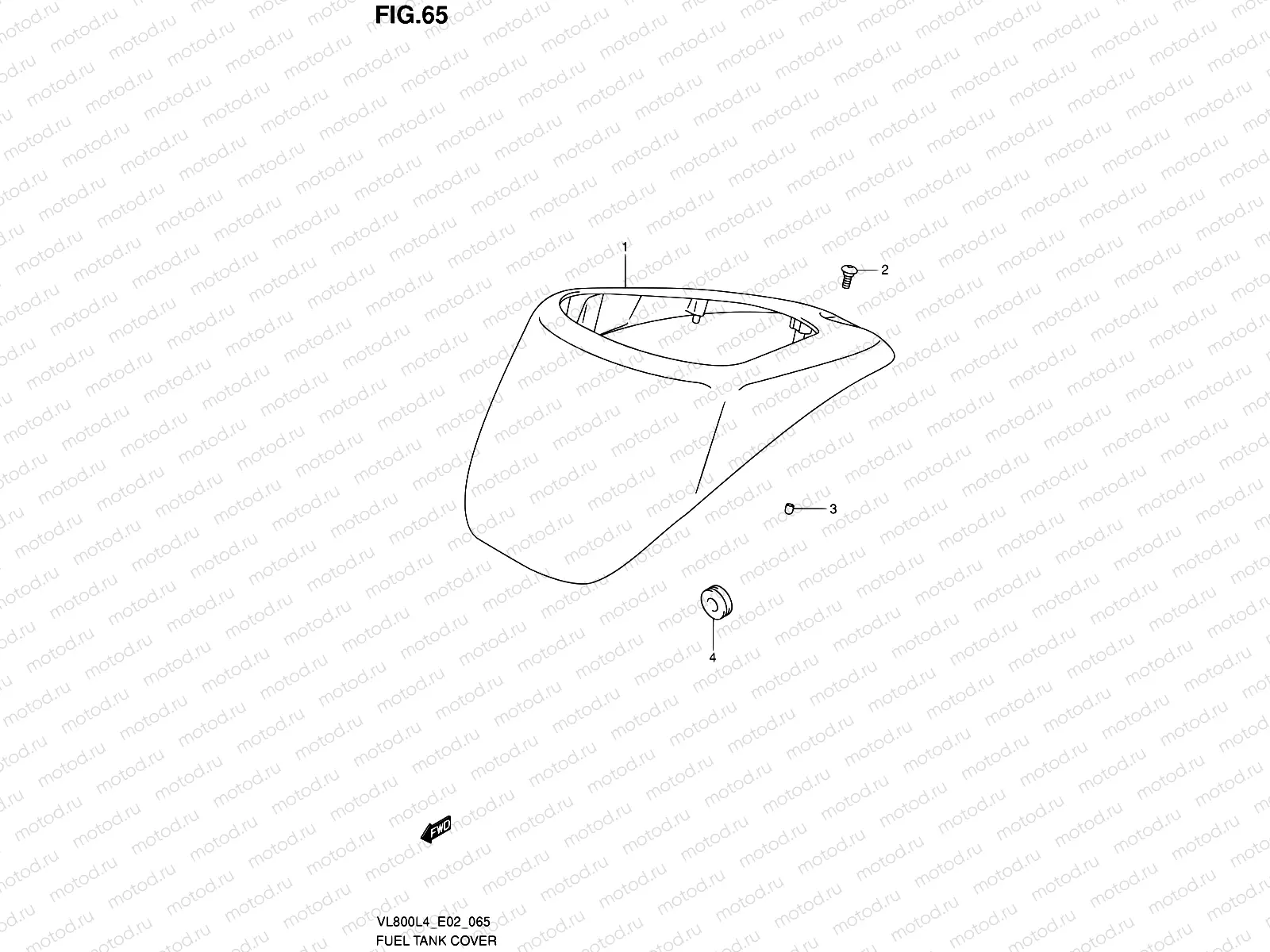 65 - FUEL TANK COVER