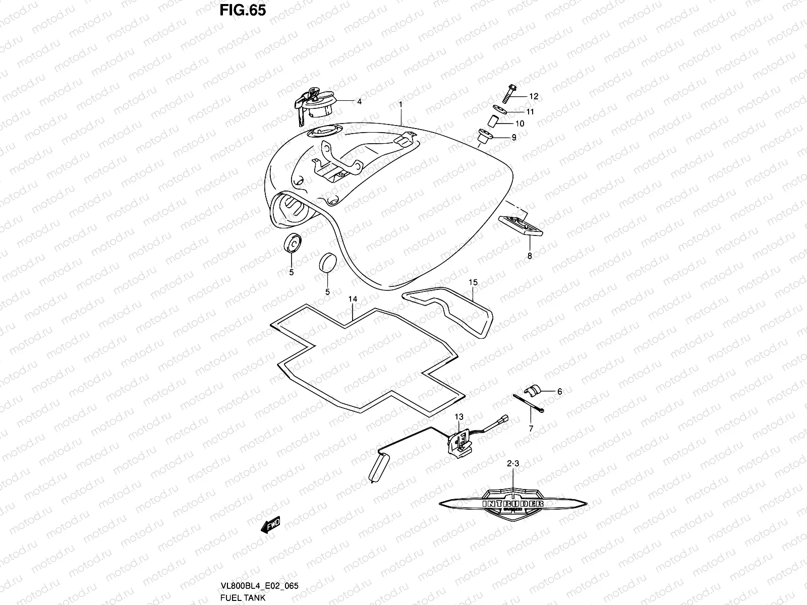65 - FUEL TANK (VL800BL4 E02)